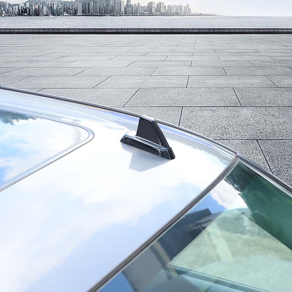 Black Roof Top Plated Antenna Base Cover Trim For Chevy Avalanche Suburban 07-13
