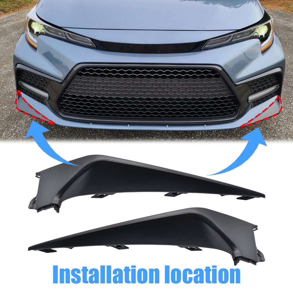 For 2020-2022 Toyota Corolla SE XSE Front Bumper Grille Trim Molding Accessories