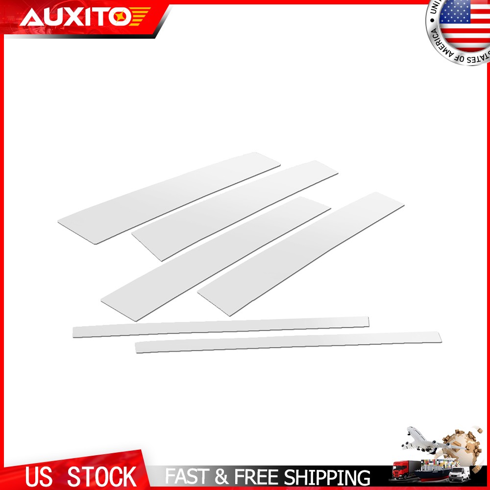 6Pcs Door Pillar Post Trim Chrome Cover For 18-23 Chevy Traverse Stainless Steel