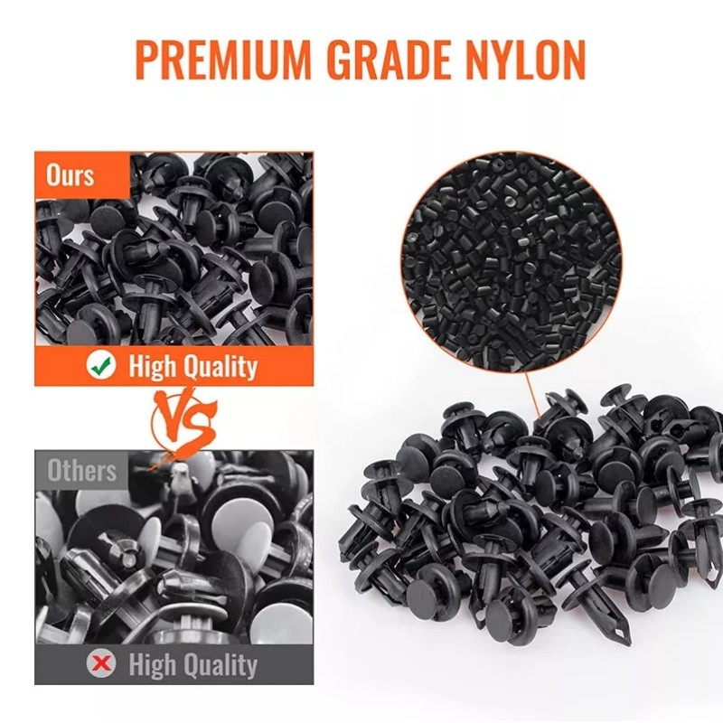 970PCS Car Push Retainer Clips Auto Fastener Trim Clips Bumper Fender Rivets Kit