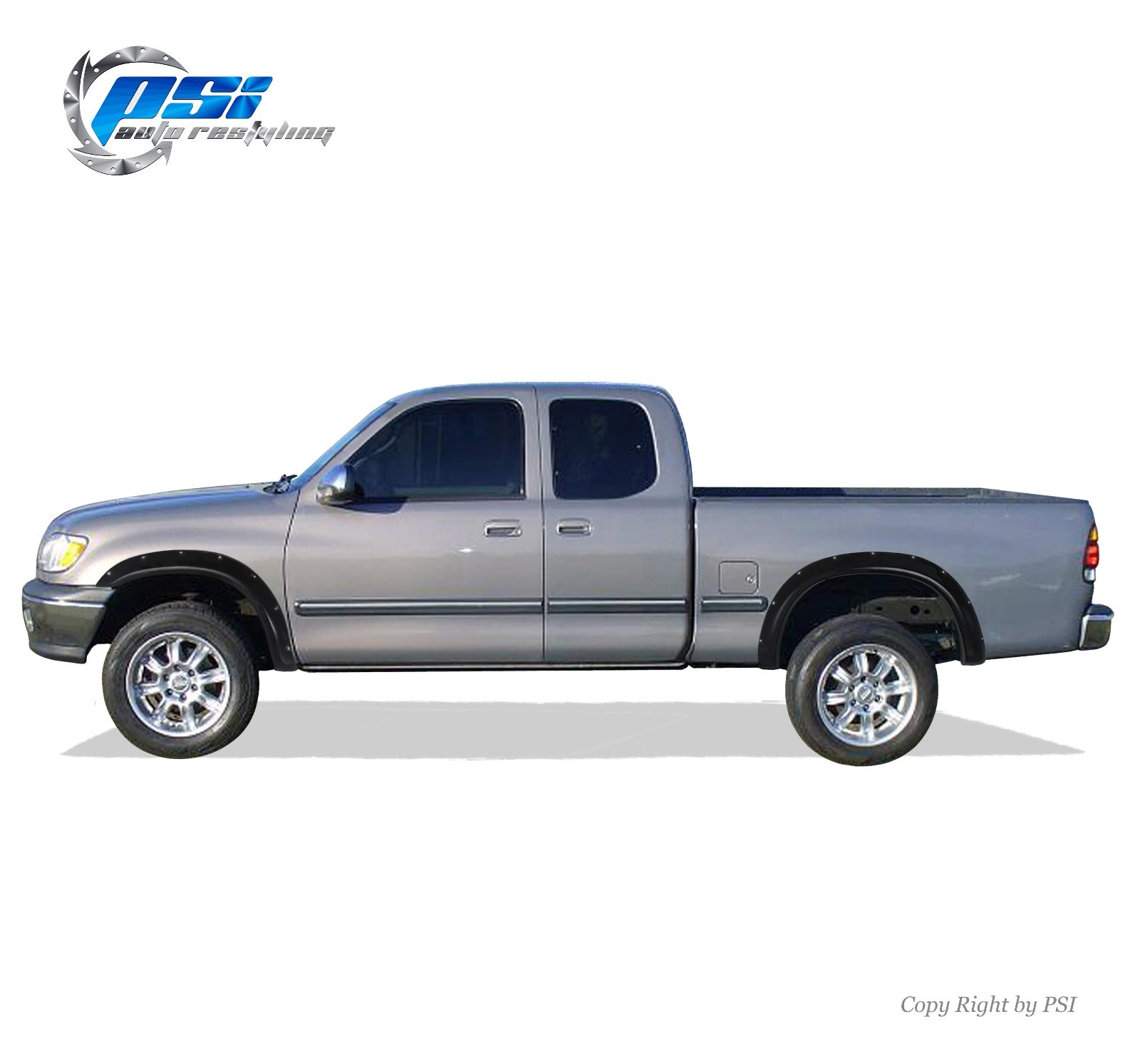 Black Paintable Pocket Bolt Fender Flares 2003-2006 Fits Toyota Tundra Full Set