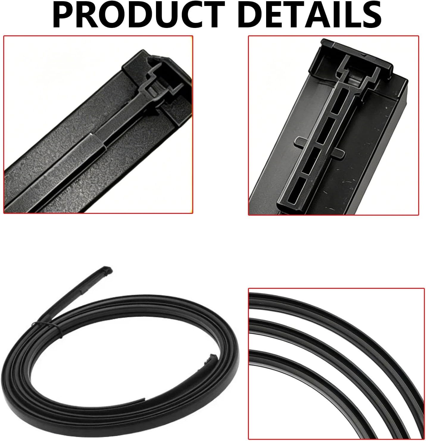 Roof Drip Molding Trim Pair 75555-47050 75556-47050 For Toyota Prius V 12-18