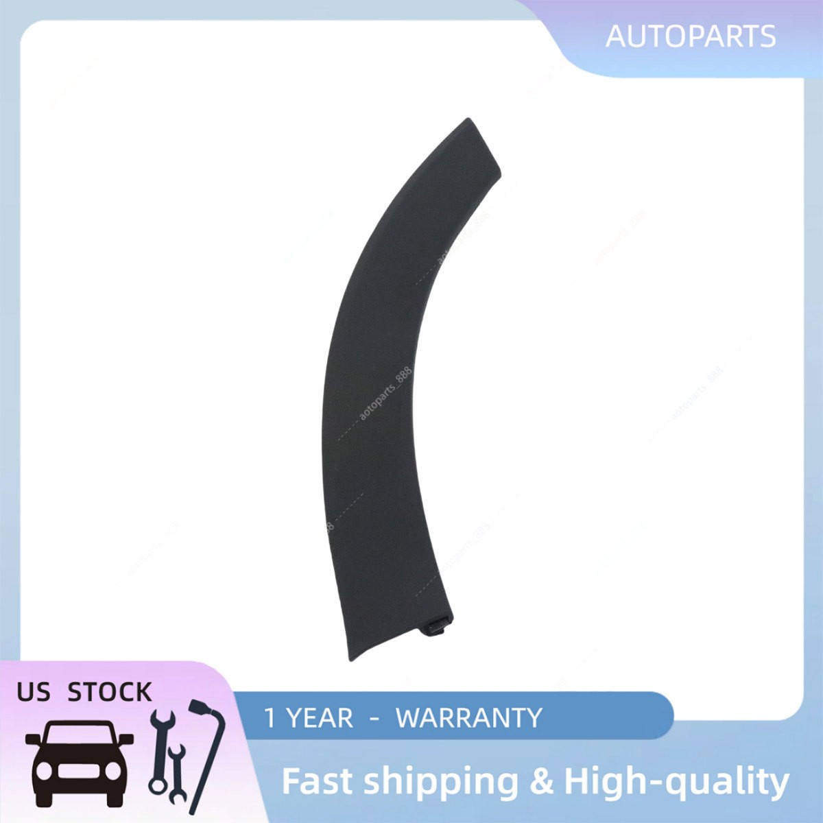 For Honda Pilot 2016-2022 Black Driver Rear Door Wheel Arch Molding Garnish Trim