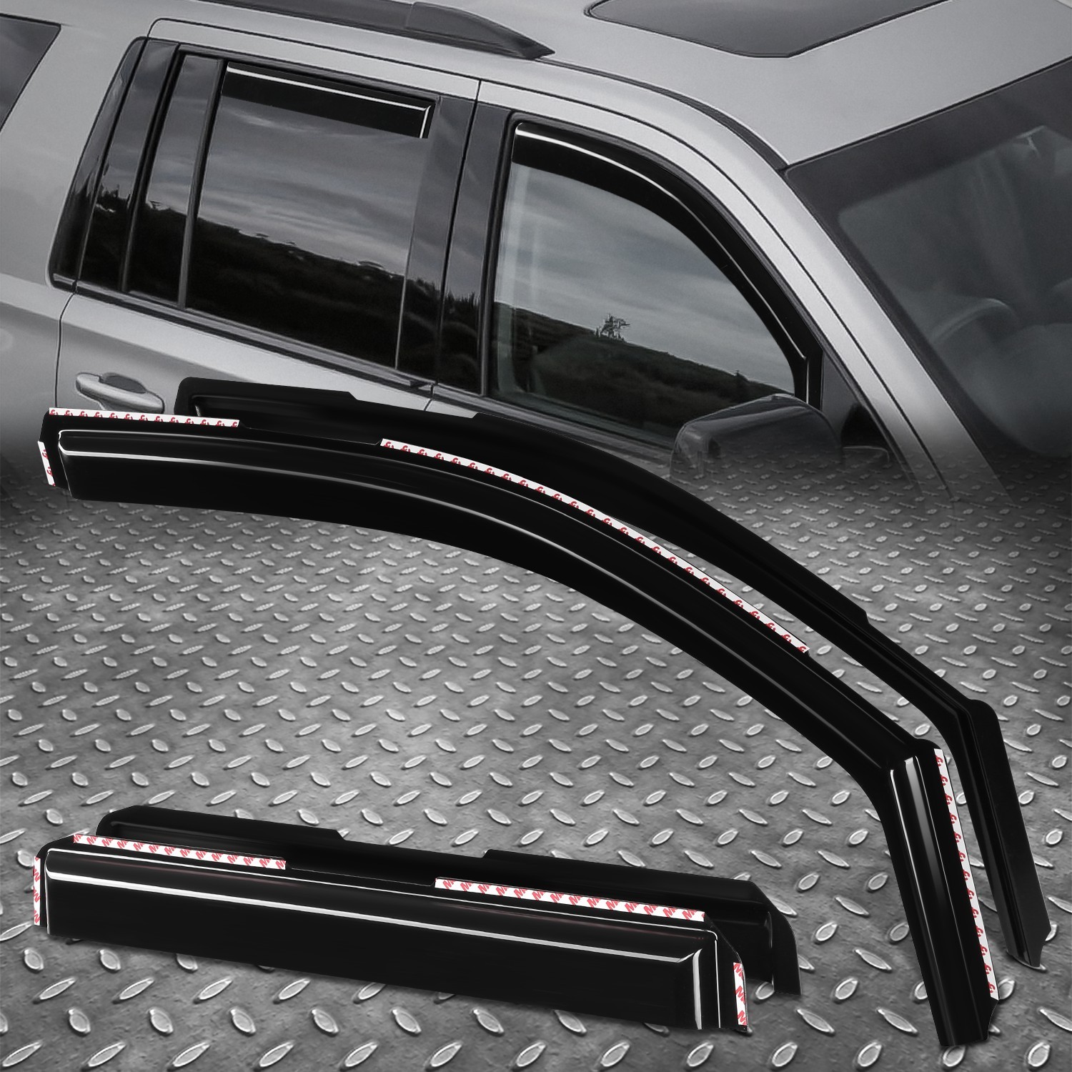 For 15-20 Suburban Escalade ESV Yukon XL Window Visor Sun Rain Guard Deflector