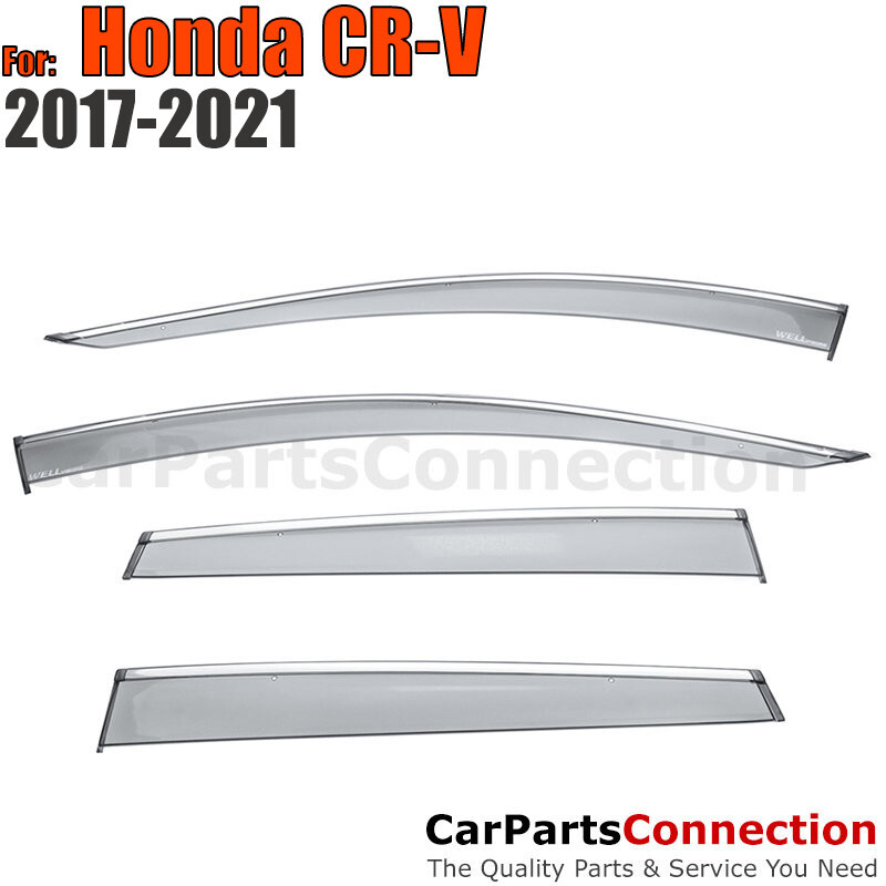 WellVisors Side Window Visors For Honda CRV 17-22 Door Deflectors Deflectors