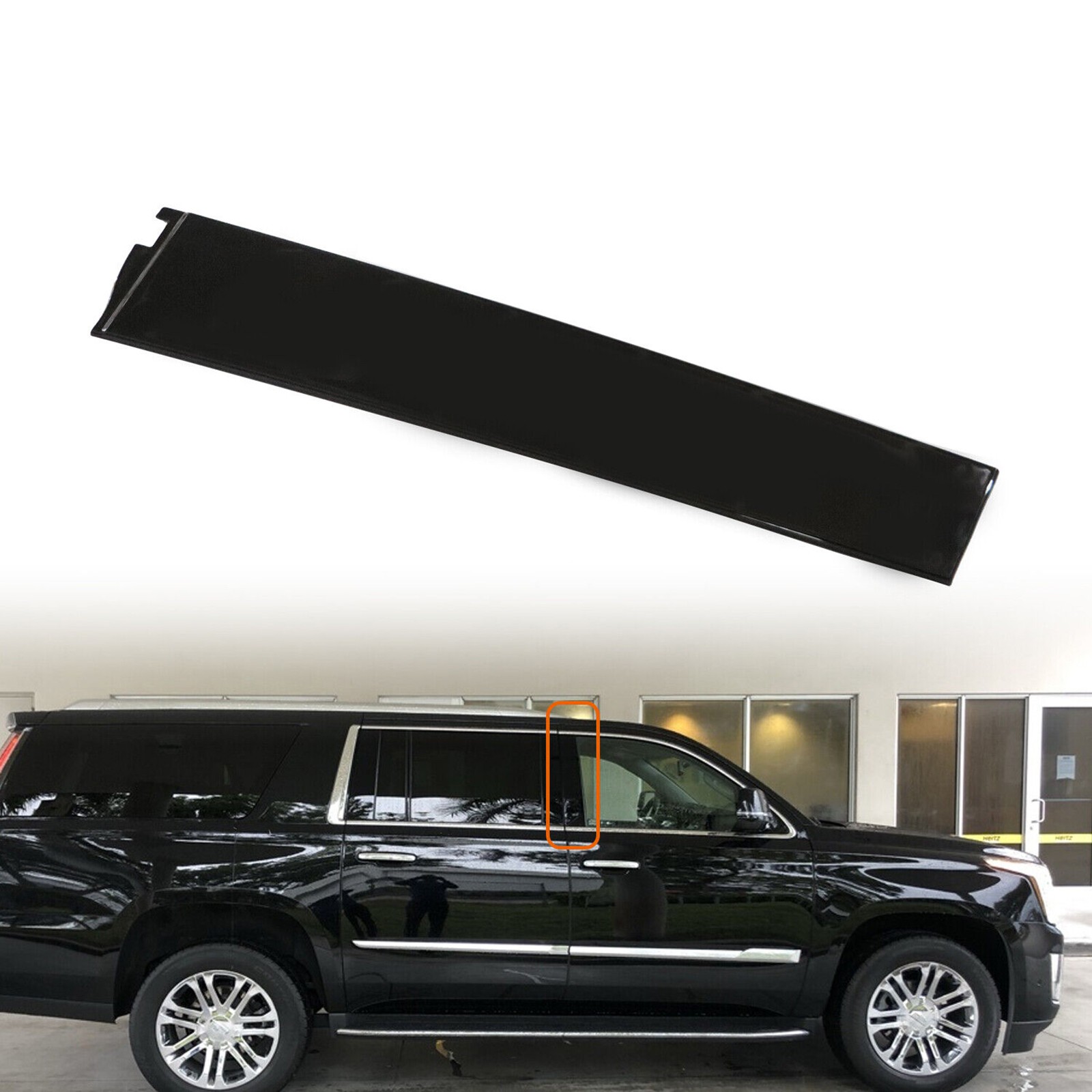 Right Passenger Front Door B Pillar Molding Trim For Chevy Suburban Tahoe 15-20