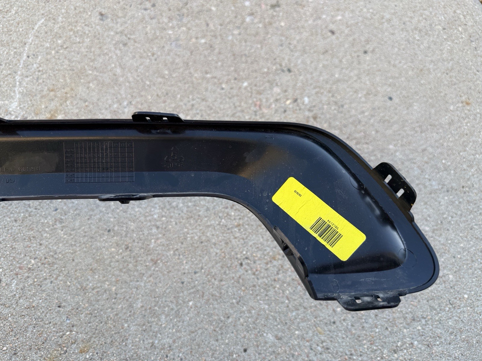 2022-2025 Rivian R1S Rear Bumper Center Moulding Gunmetal Finish Strip Trim OEM