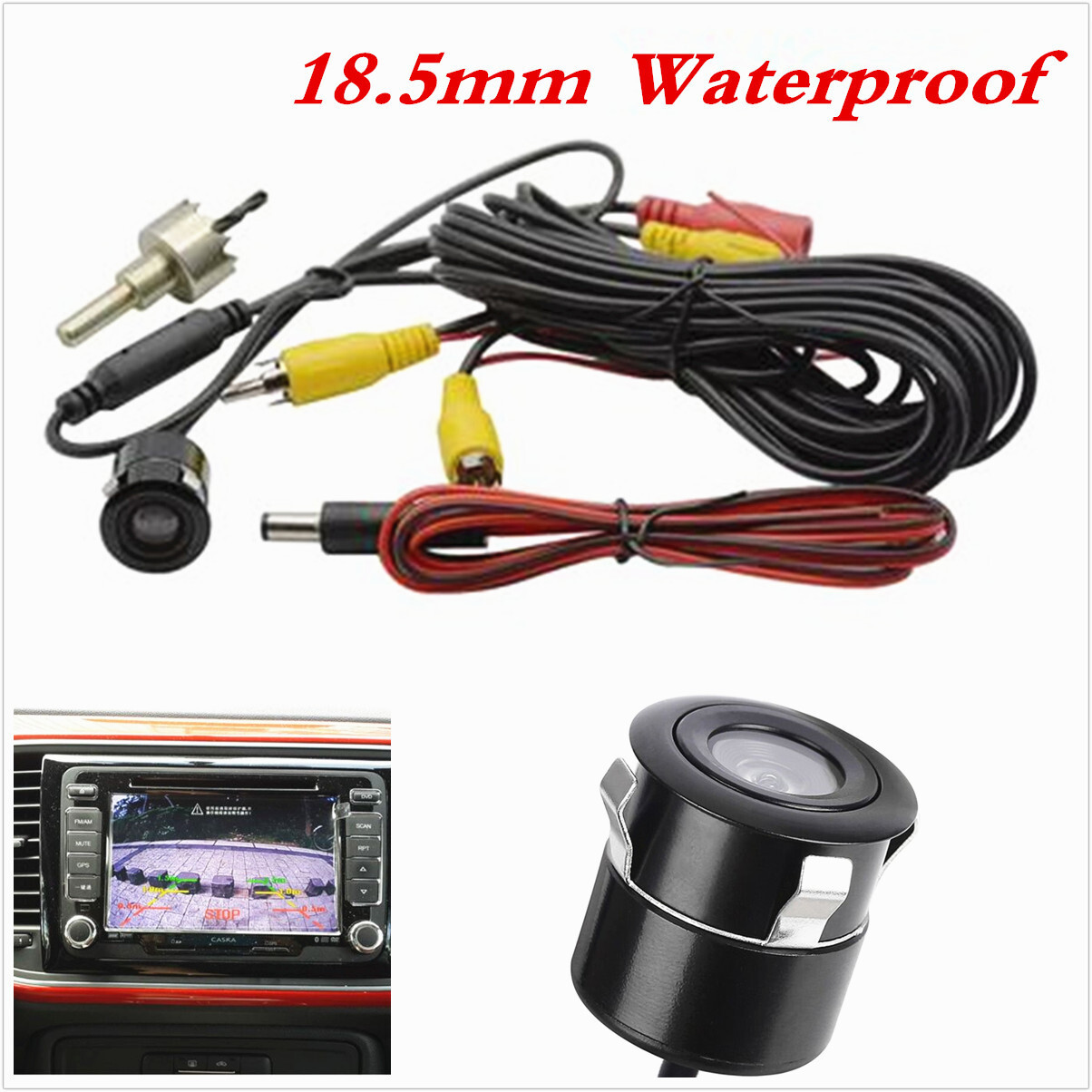 Car Rear View Reverse Camera HD Parking Backup Cam Night Vision Waterproof 170°