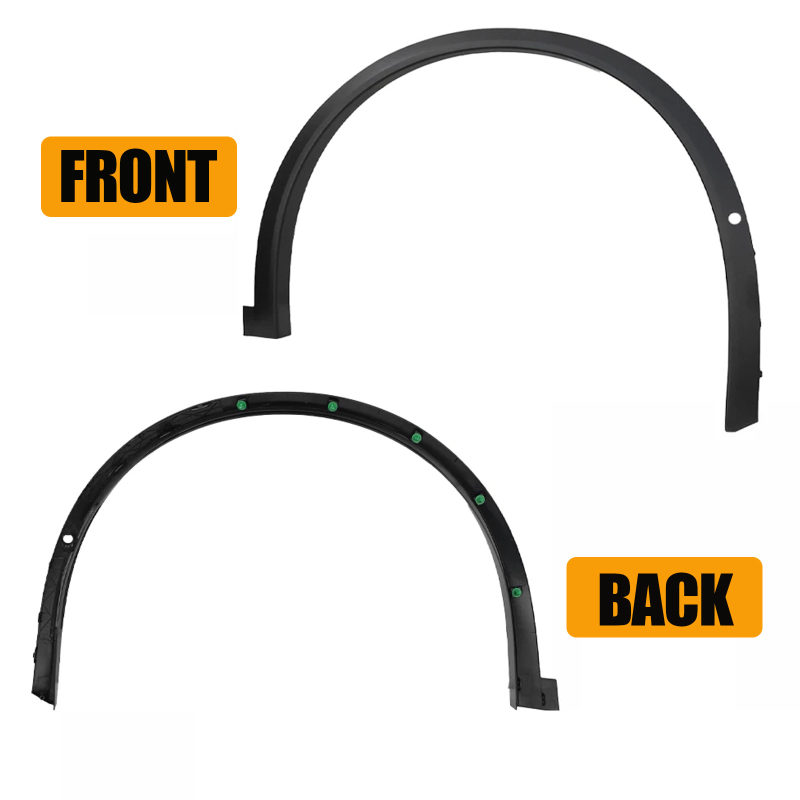 For 16-21 Tesla Model X Front Left Right Fender Flare Wheel Arch Molding Trim