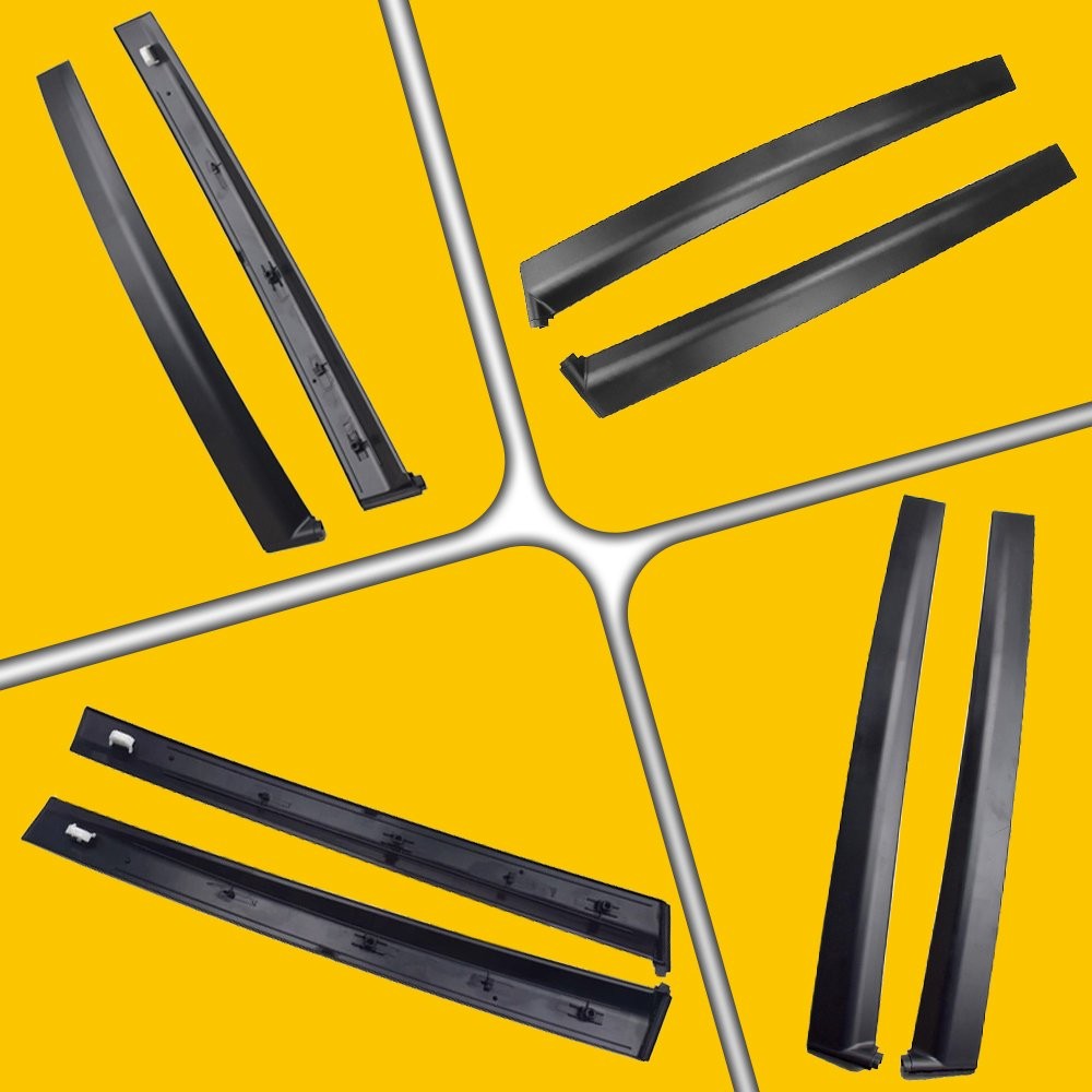 For Honda Civic 1992-1995 Right Left Door Window B Pillar Applique 2-20PCS Black