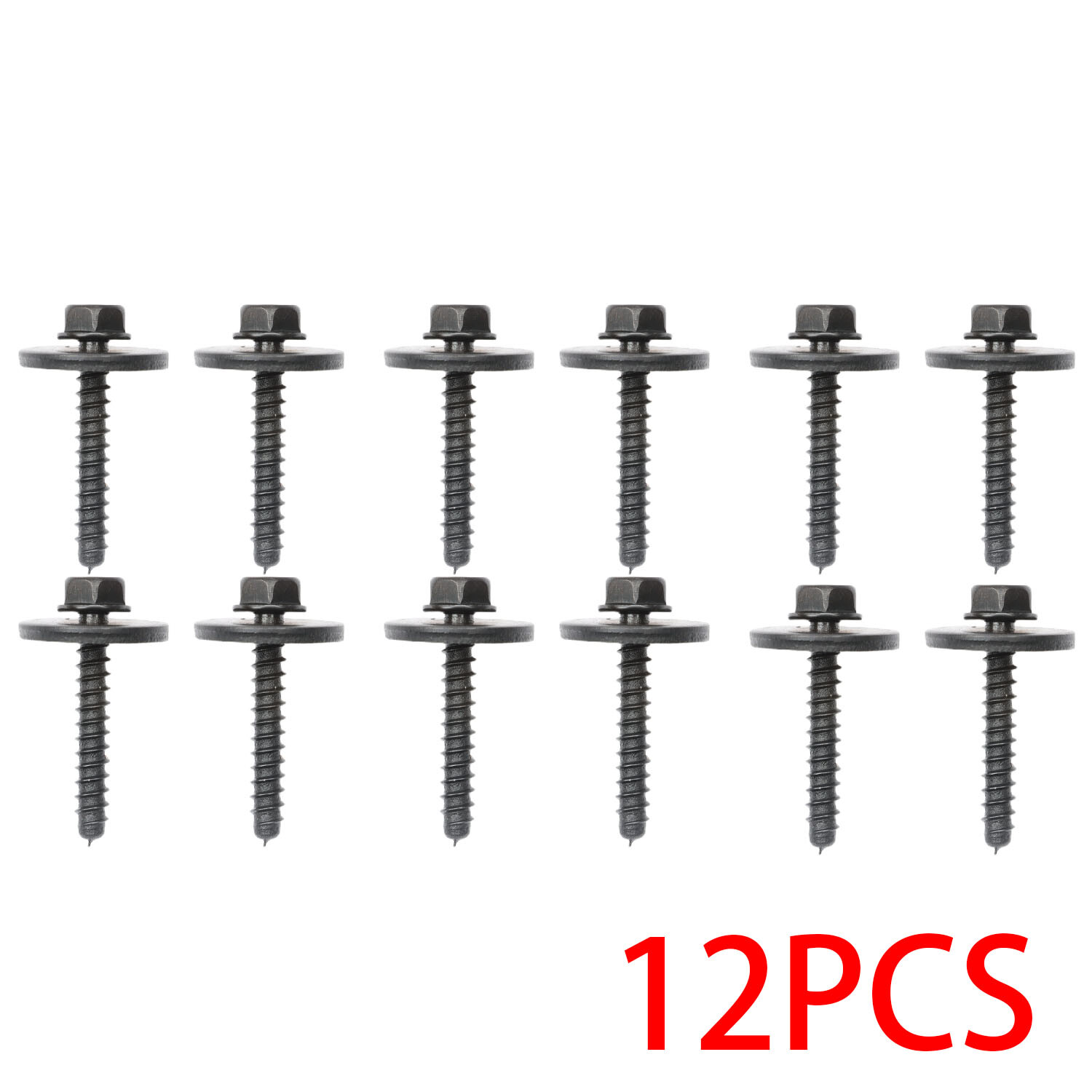 A pack of 12 Fender liner trim screw bolt screws for Chevrolet Chevy GM 11570498