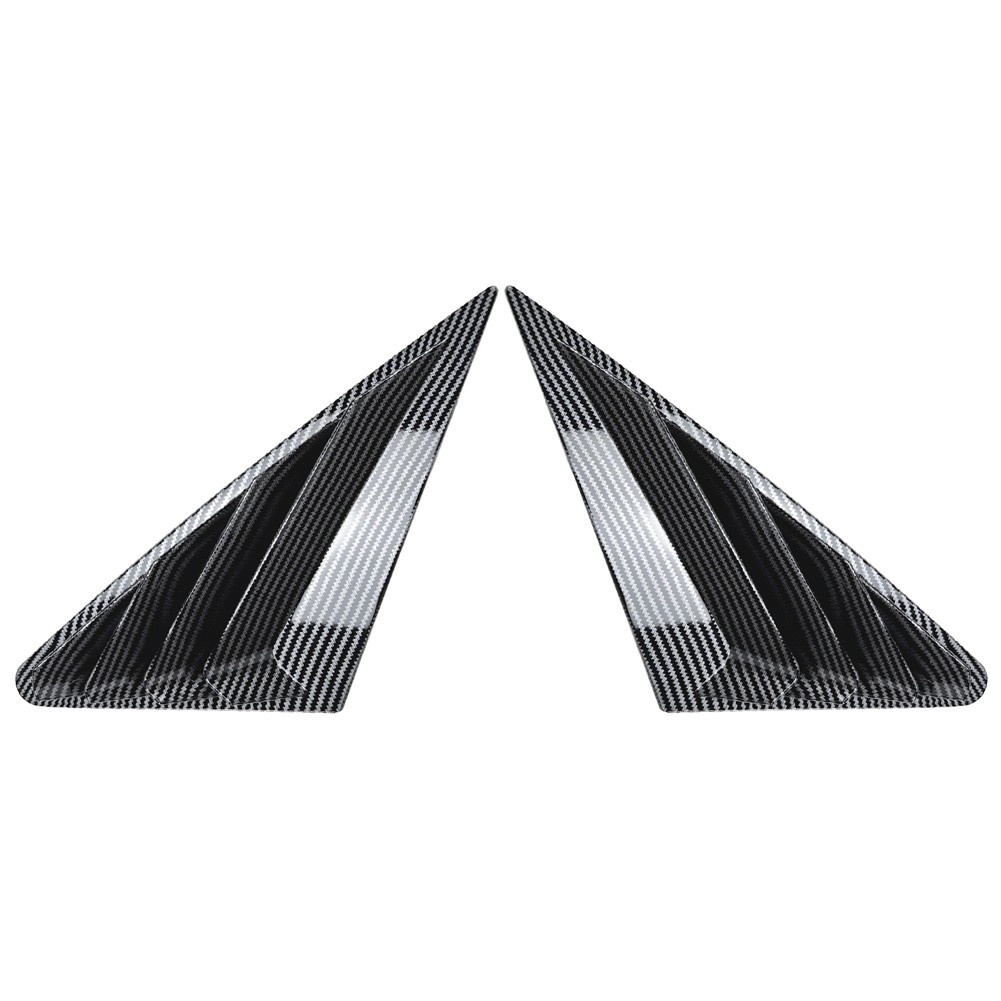 Rear Window Louvers Shutters Cover For Audi A3 8Y Sedan 2021-2024 Carbon Look