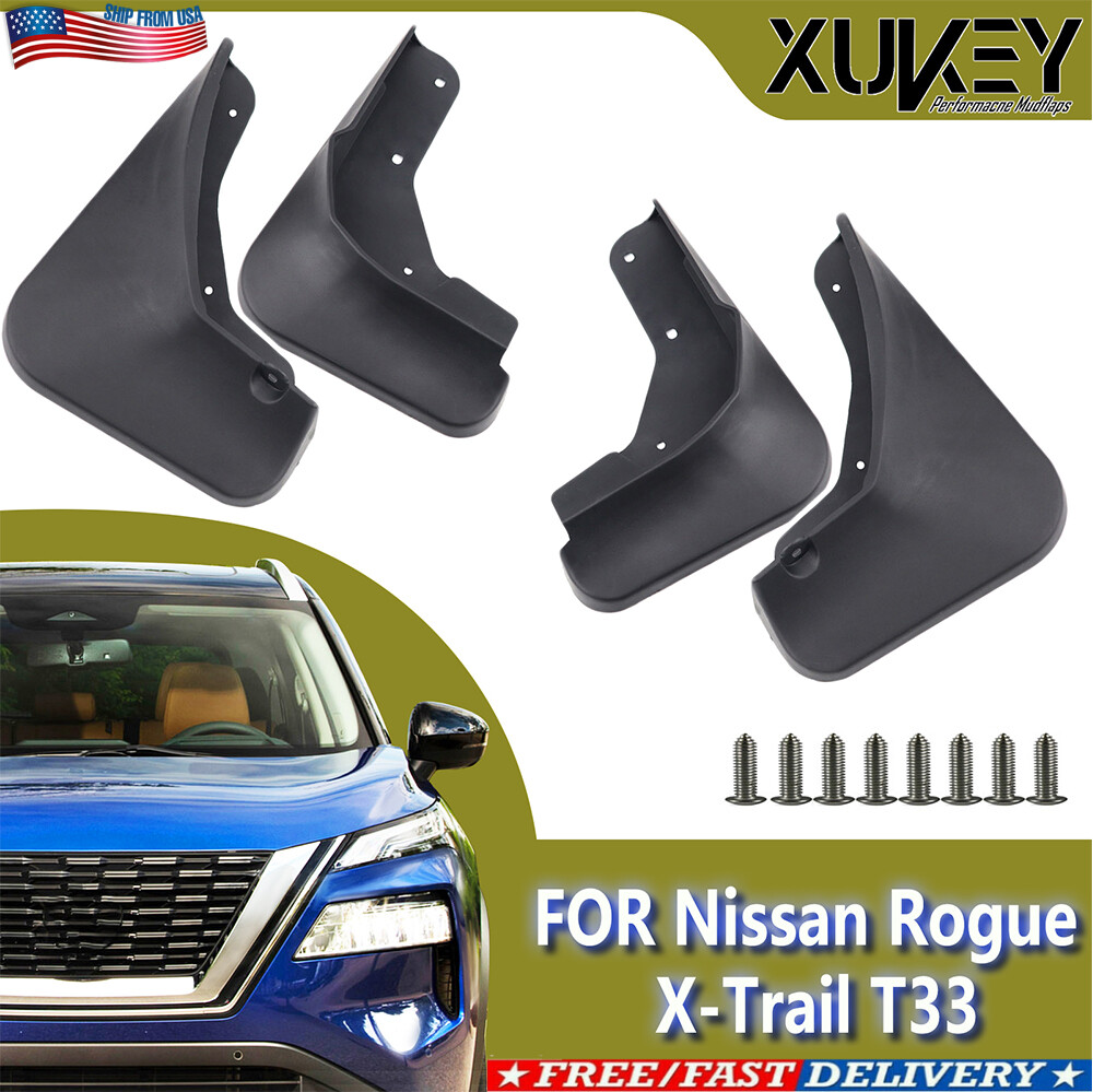 4Pcs Mud Flaps Mud Guards Fender Flare For Nissan Rogue X-TRAIL T33 2021-2023