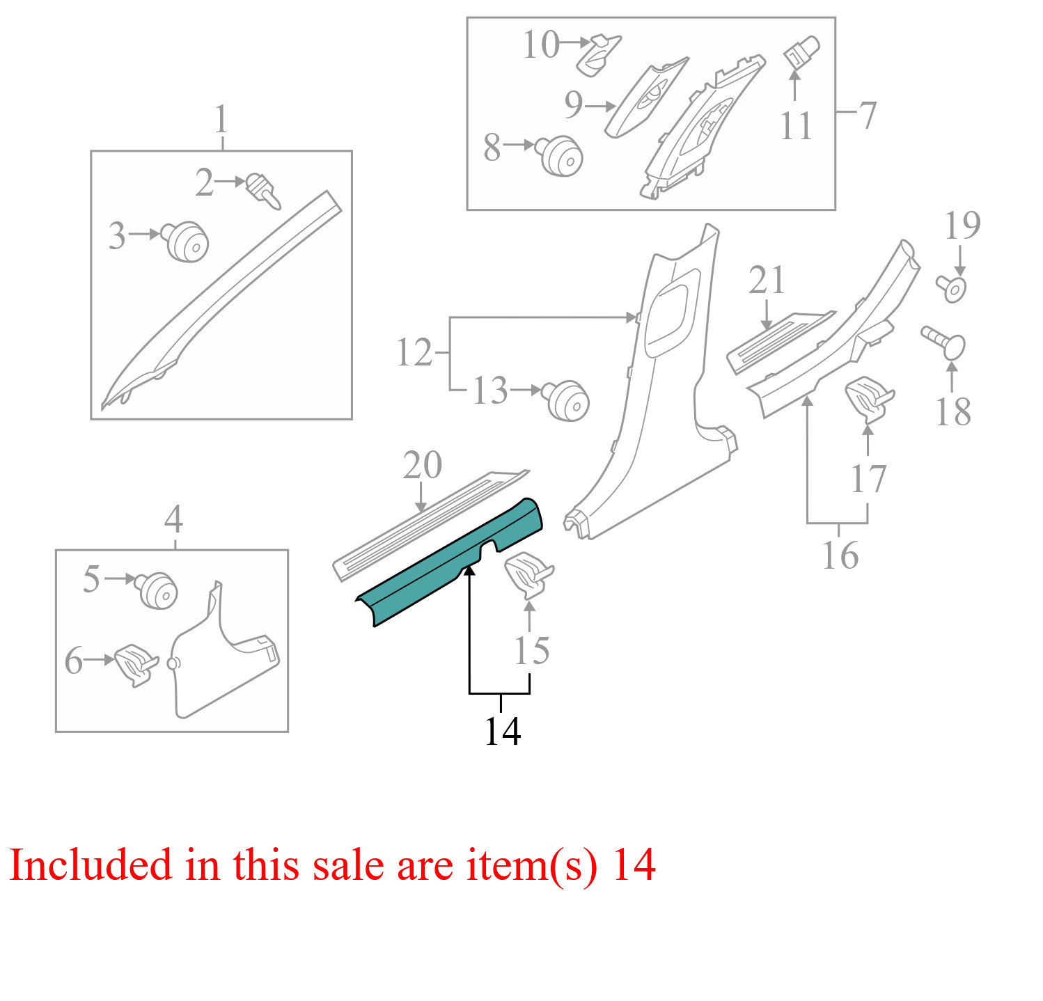 16-19 Hyundai Sonata Hybrid Front Right Door Sill Scuff Plate 85881-C1000 OEM