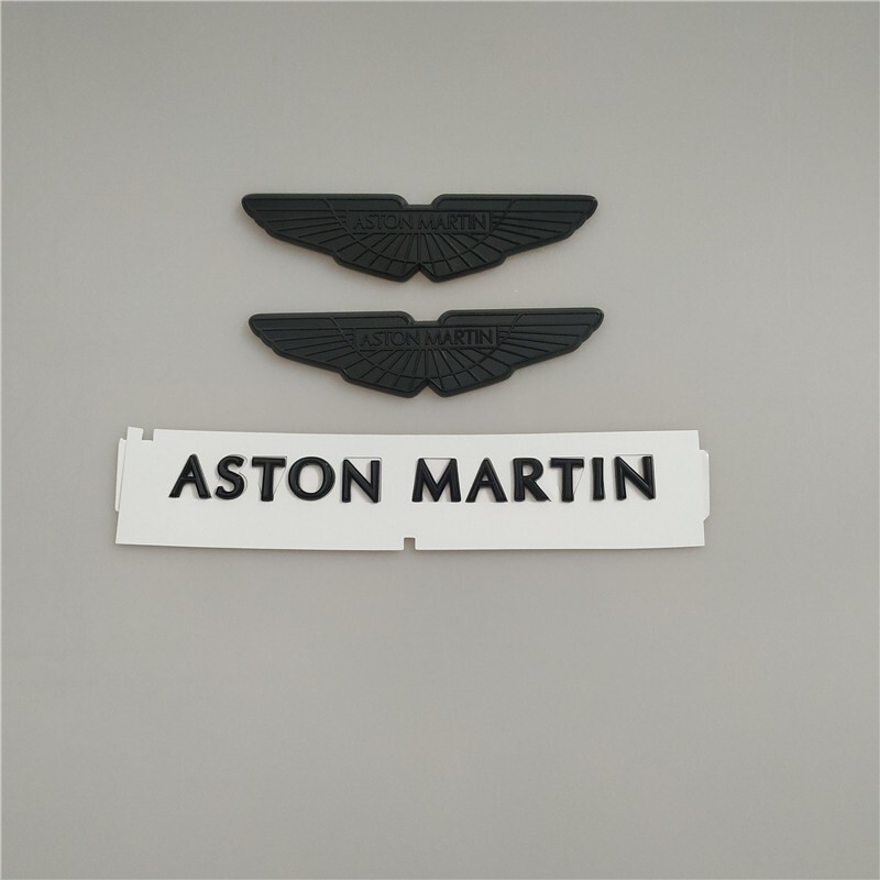 Aston Martin DB11 Bonnet/Boot Black Chrome Badge #Rear Badge Set
