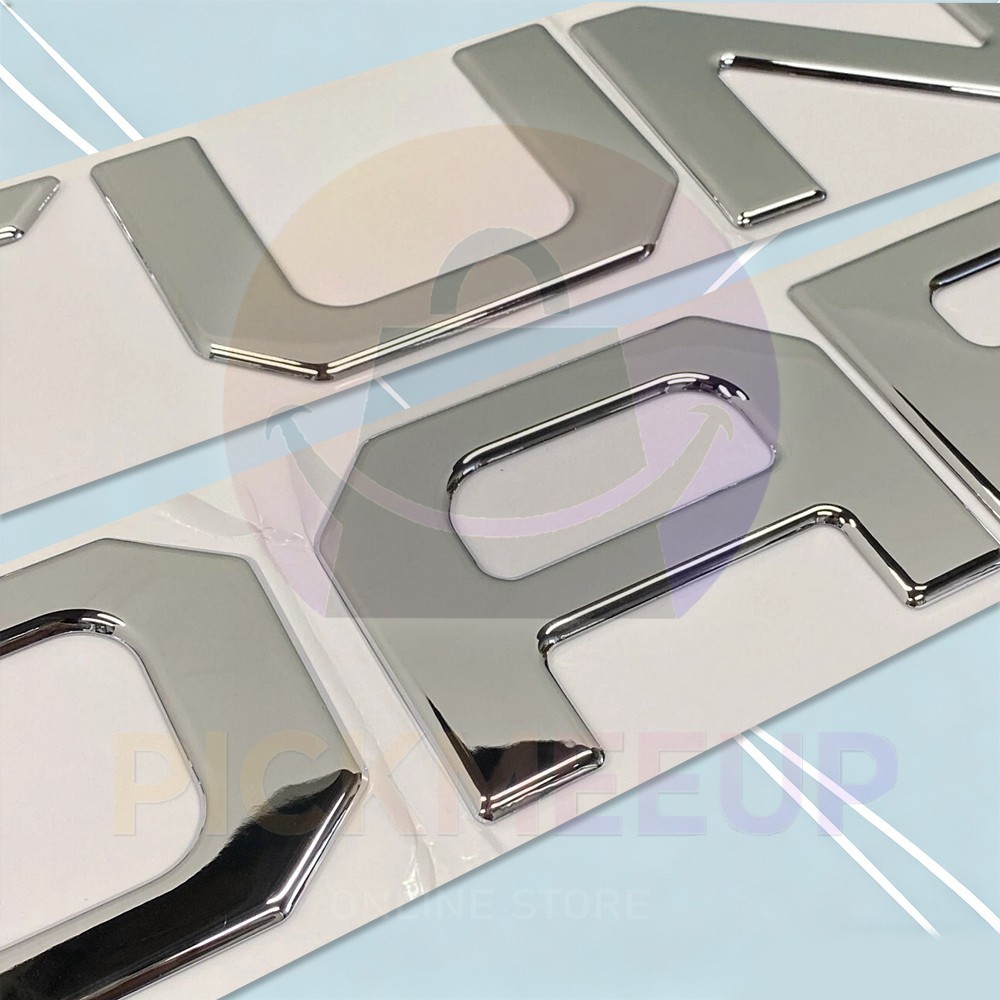 Gloss Chrome Rear Emblem Badges For 2022 2023 2024 2025 TUNDRA Tailgate Letters