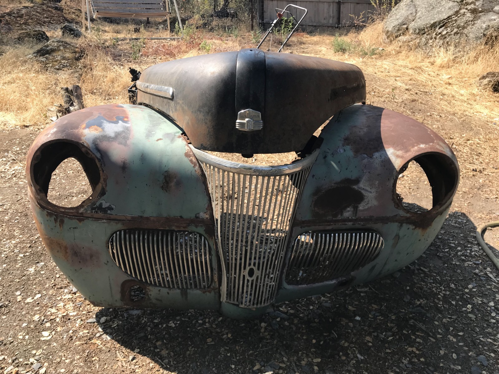 1941 Ford Complete Front Clip In Solid Original State Willing To Partout Lmk.