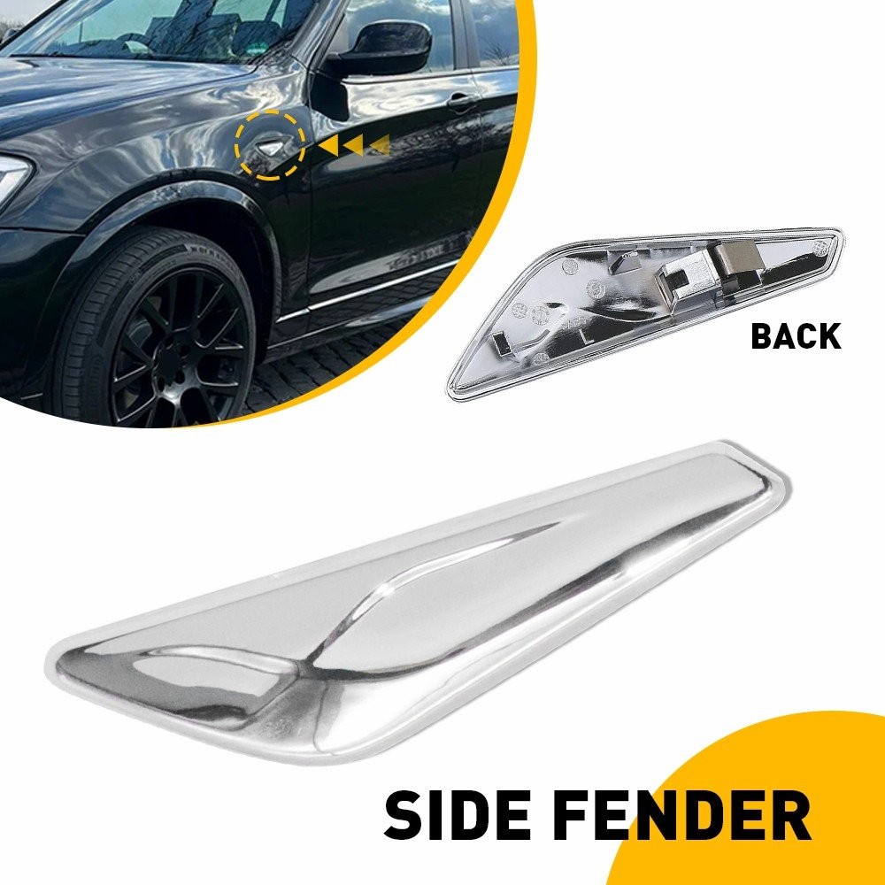 1*Front Right Side Fender Trim Finisher For BMW X3 X4 F25 F26 51117338570 Chrome