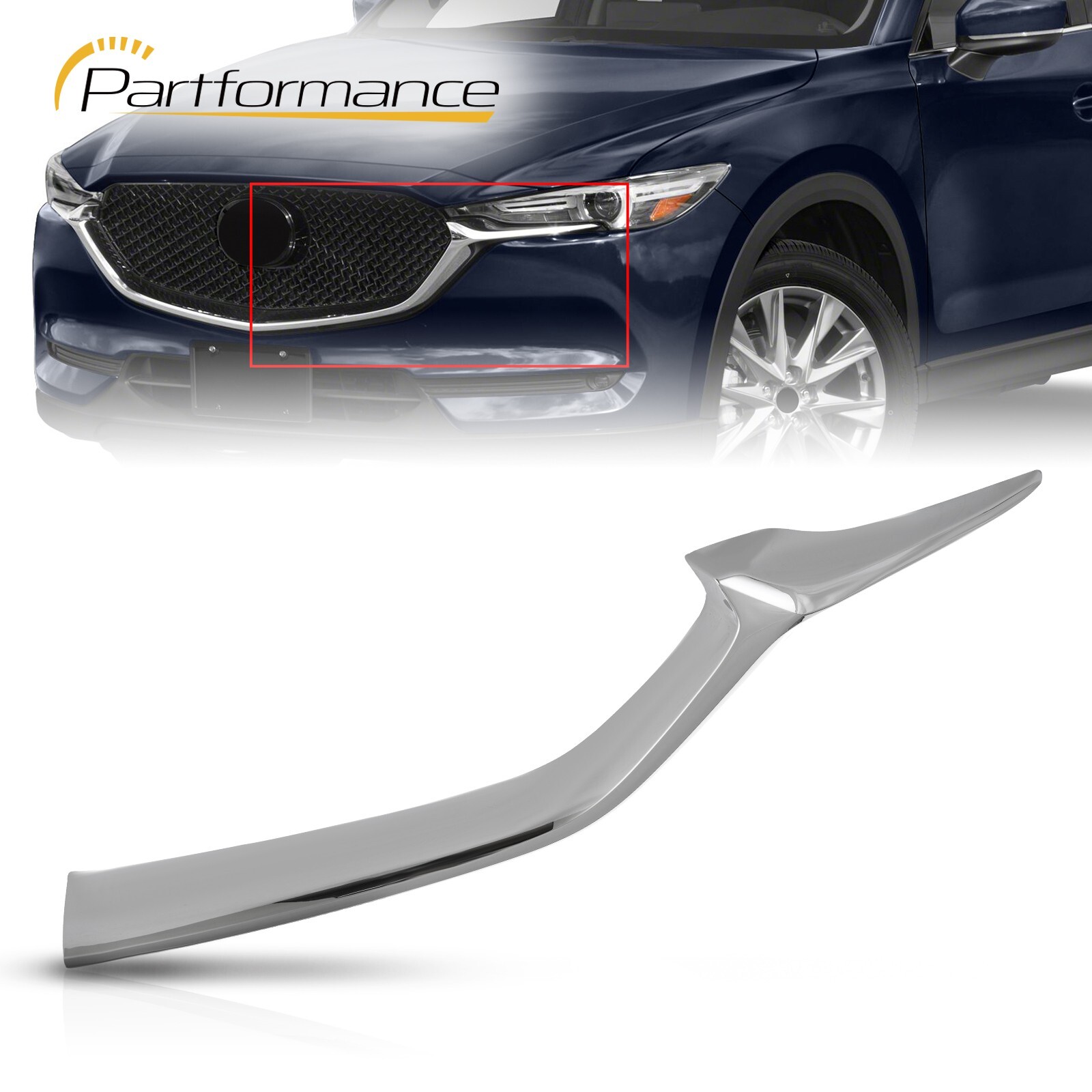 Front Bumper Driver Left Side Lower Grille Molding Trim For MAzda CX-5 2017-2021