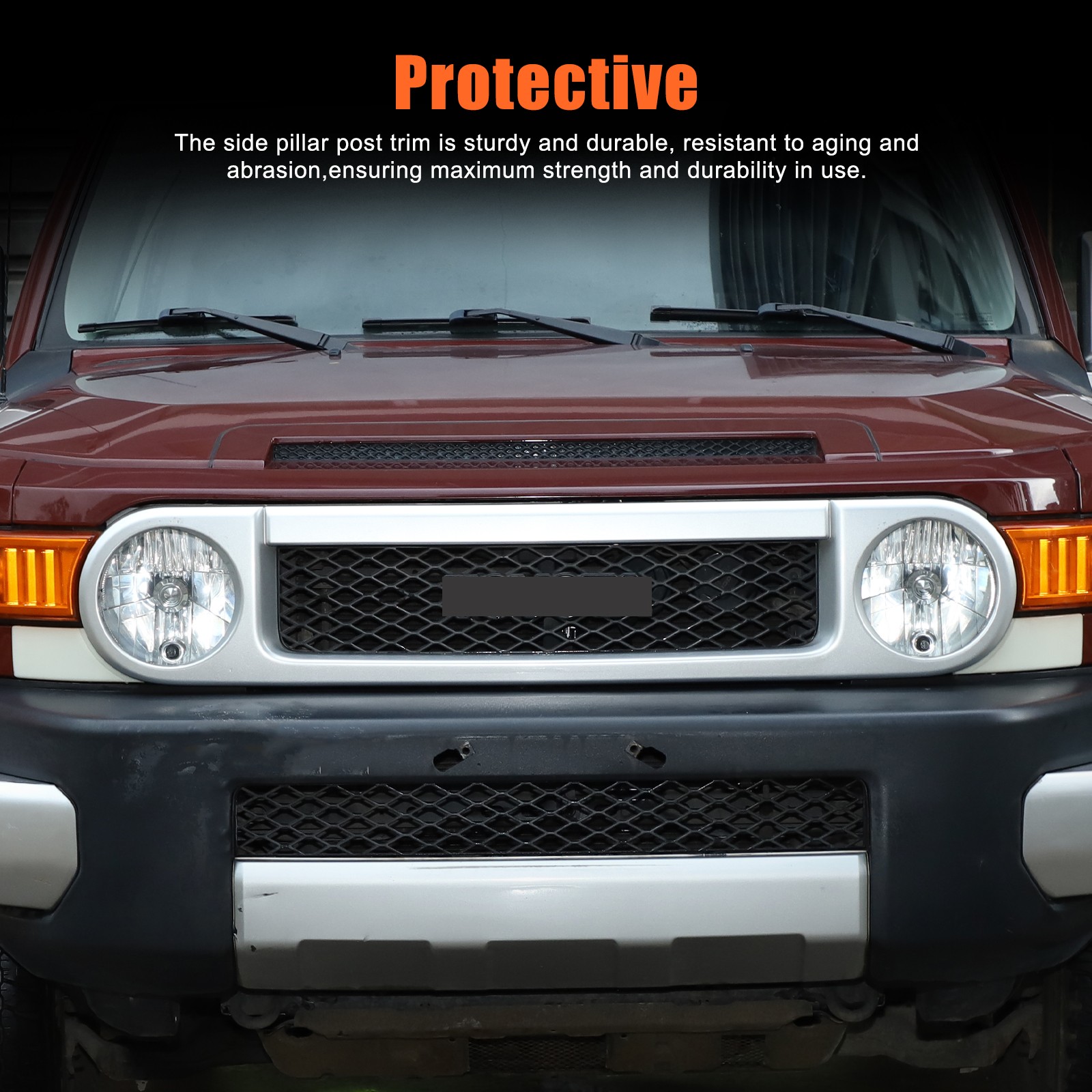 Front Left+Right Side Headlight Lower Filler Trim For FJ Cruiser 2007-2014 US