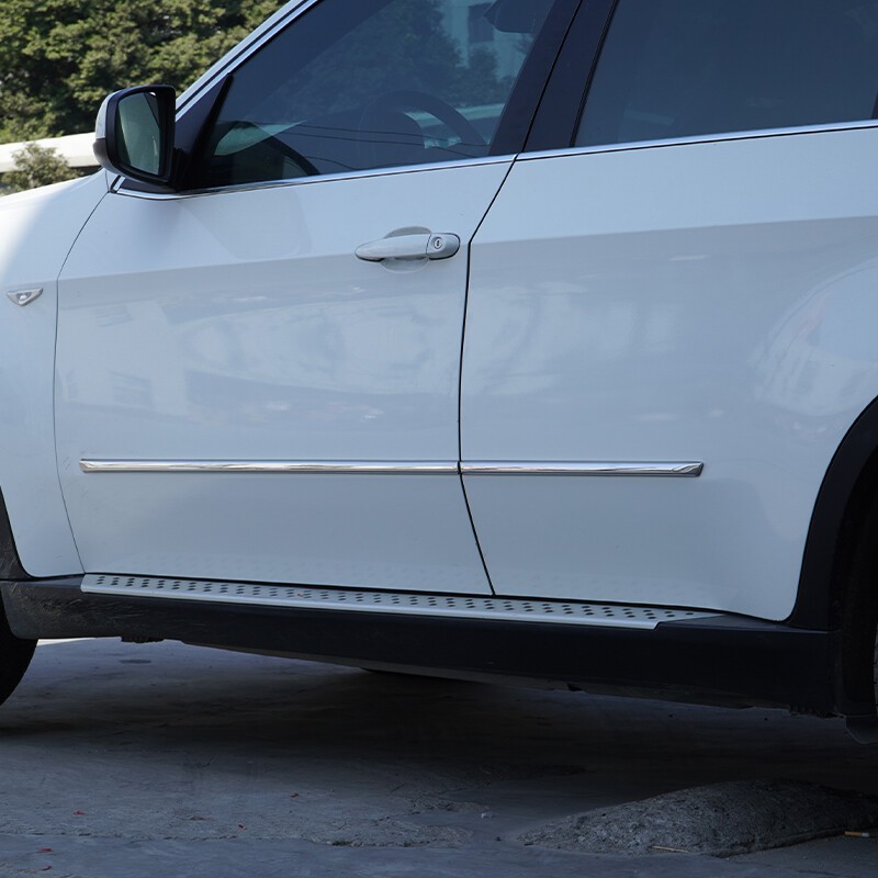 Steel Body Side Door Molding Line Strip Decorative Trim For BMW X5 E70 2007-2013