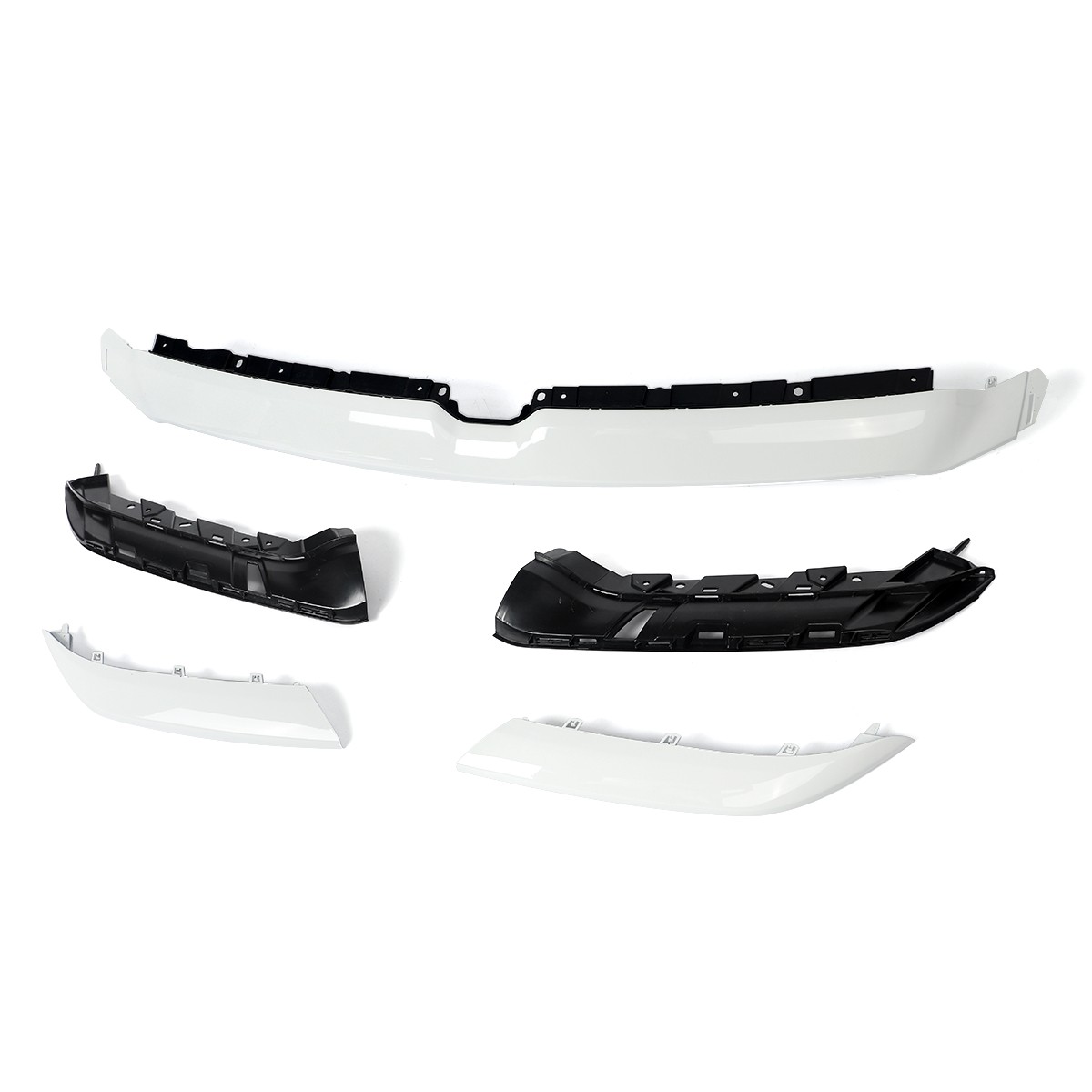 For 2019 2020 2021 2022 23 Ram 1500 Front Upper Grille Molding Trim Bright White