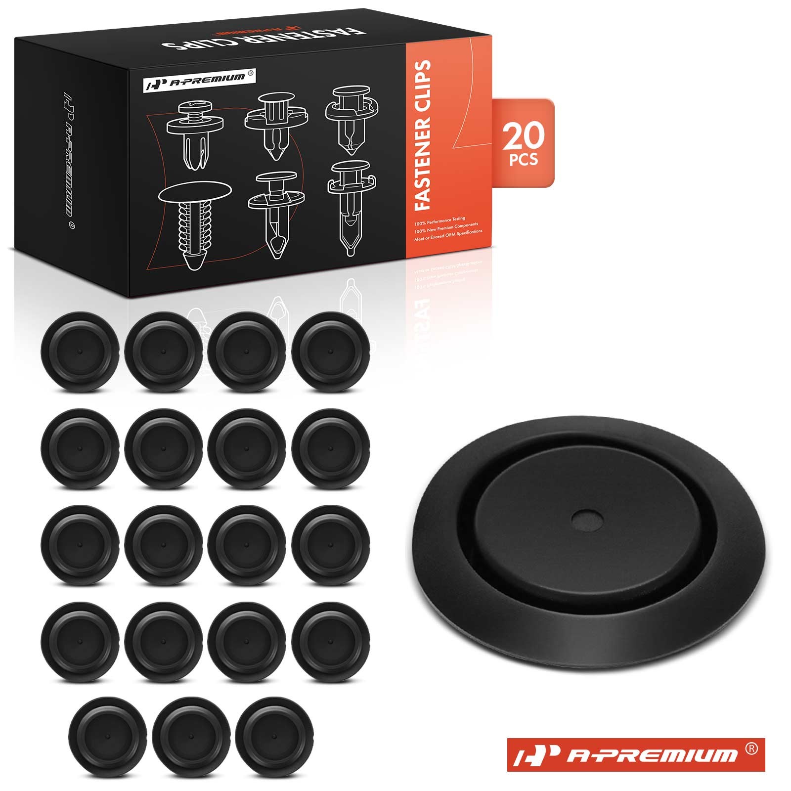 A-Premium 20x 2mm Sunroof &Body Hole Plug Cover Retainer Clips for Nissan Altima