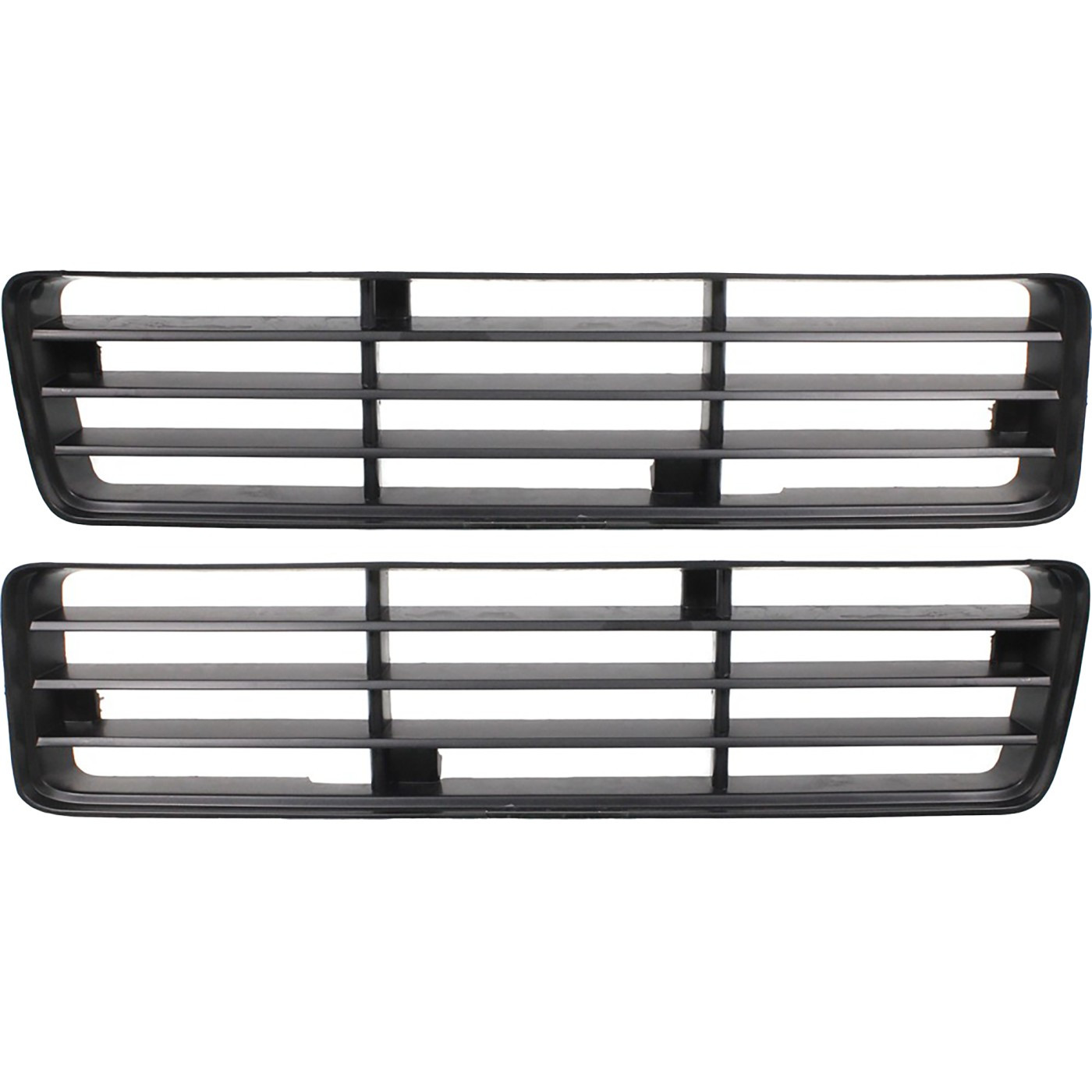 Grille Assemblies Set of 2 Driver & Passenger Lower For Dodge Ram Truck Pair