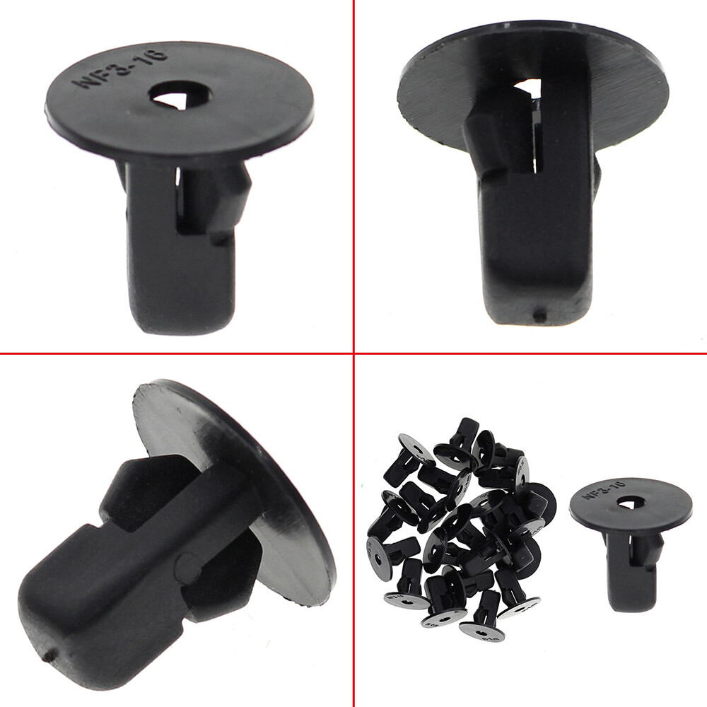 For Auto 100pcs Plastic Clips Fastener Screw Rivets Set Trunk Car Bumper Fender