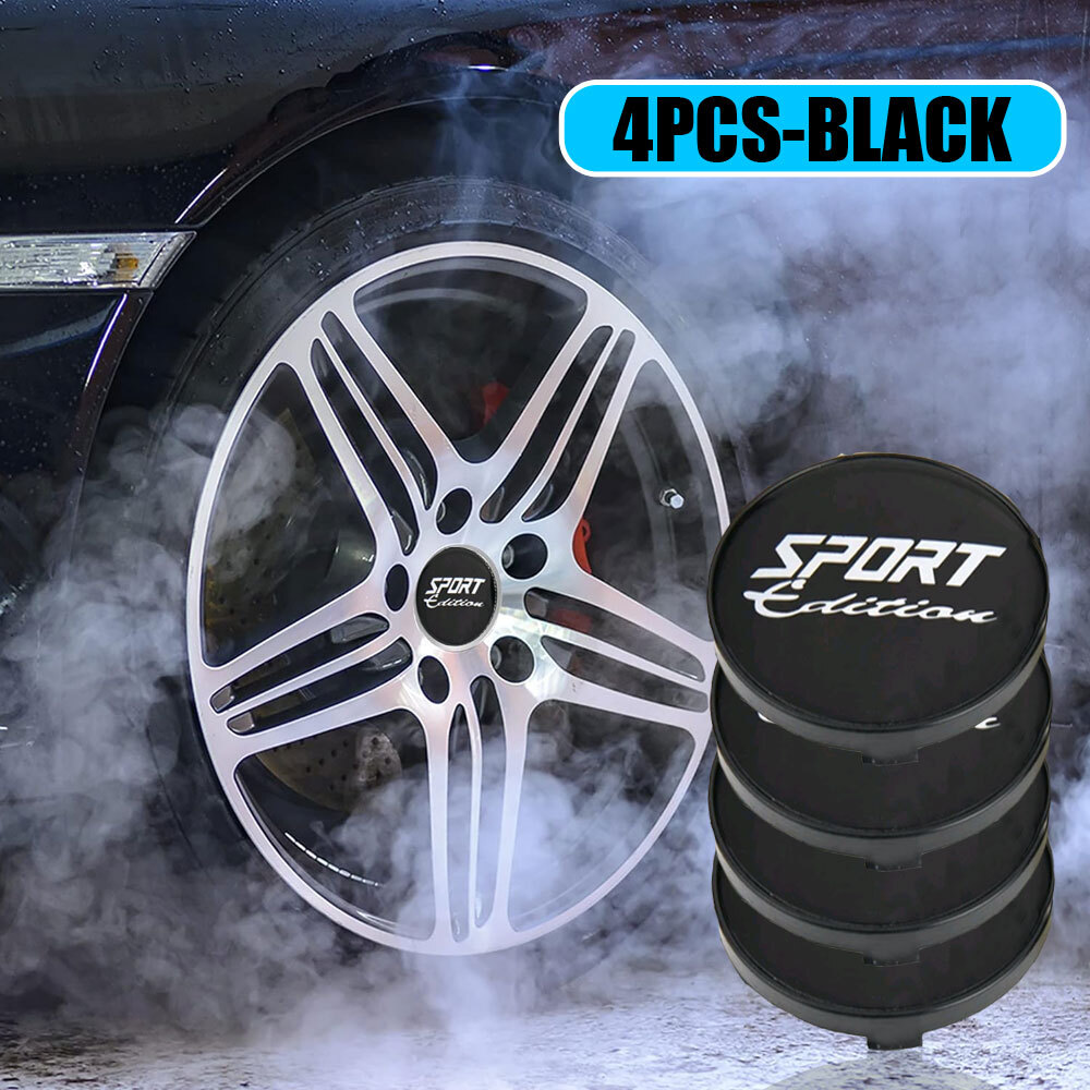 4PCS OD 60MM / ID 56MM Wheel Center Cap SPORT Logo Wheel Cover Hub Cap Rim Caps