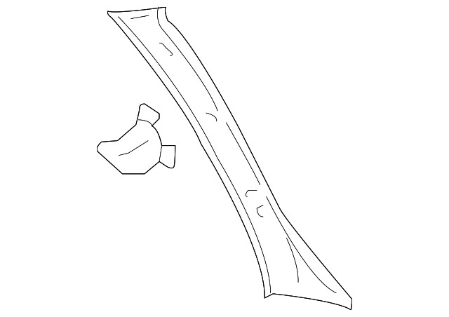 Genuine GM Windshield Pillar Trim 15782066