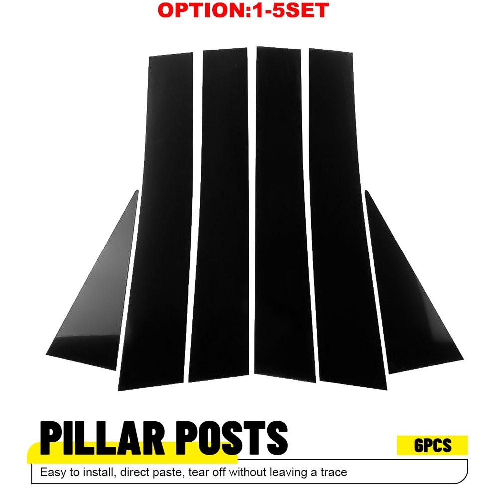 Gloss Black Pillar Posts Door Window Trim Cover For Chevrolet Captiva 2009-2018