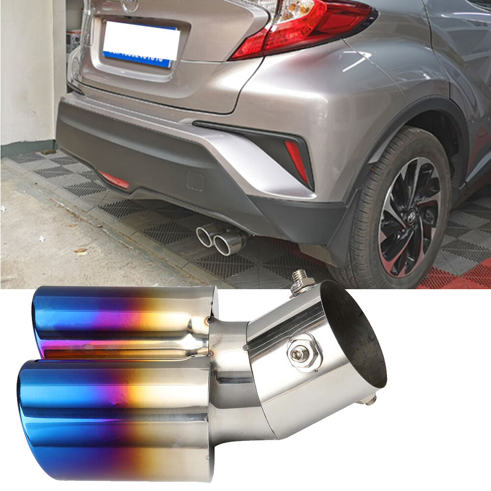 Car Exhaust Pipe Silencer Frame Cover Muffler Modification For Toyota 2017-2021