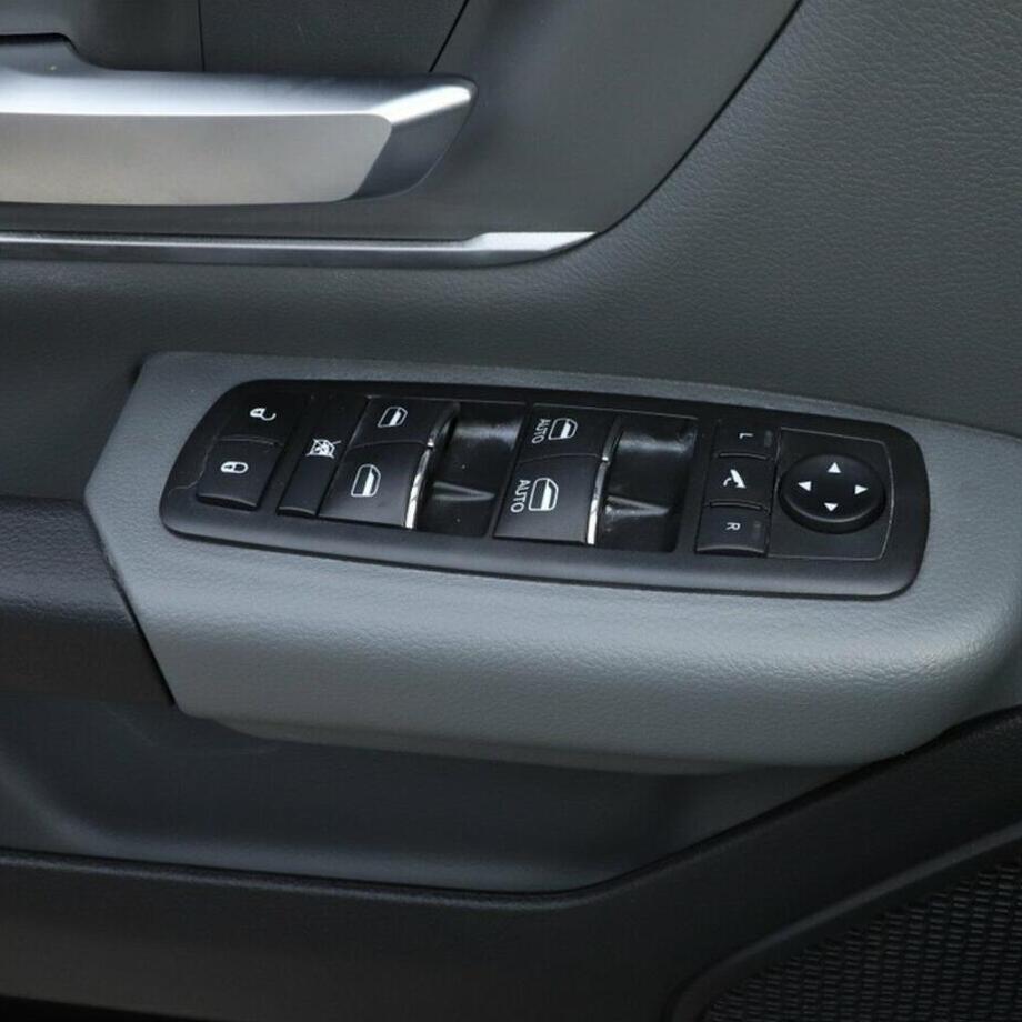 For 2011-2024 Dodge Durango Chrome Window Lift Switch Button Cover Trim Sequins