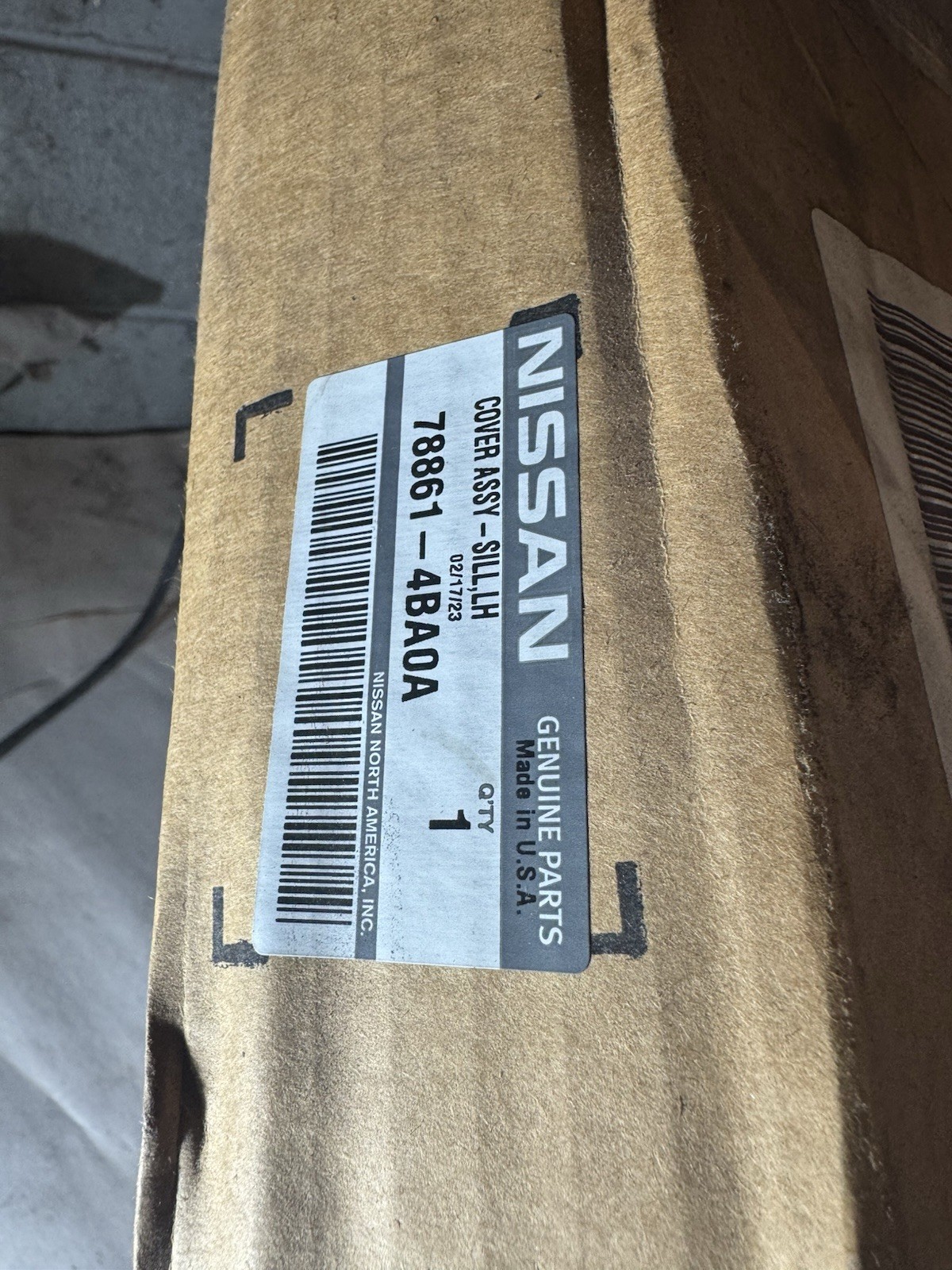 OEM NEW Genuine Nissan Left Rear Wheel Well Molding 2015-2020 Rogue 78861-4BA0A