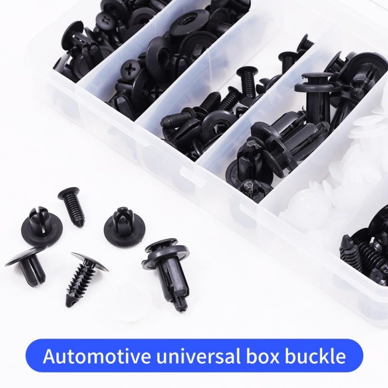 100pcs Car Push Pin Rivet Bumper Fender Liner Door Panel Retainer Clips Fastener