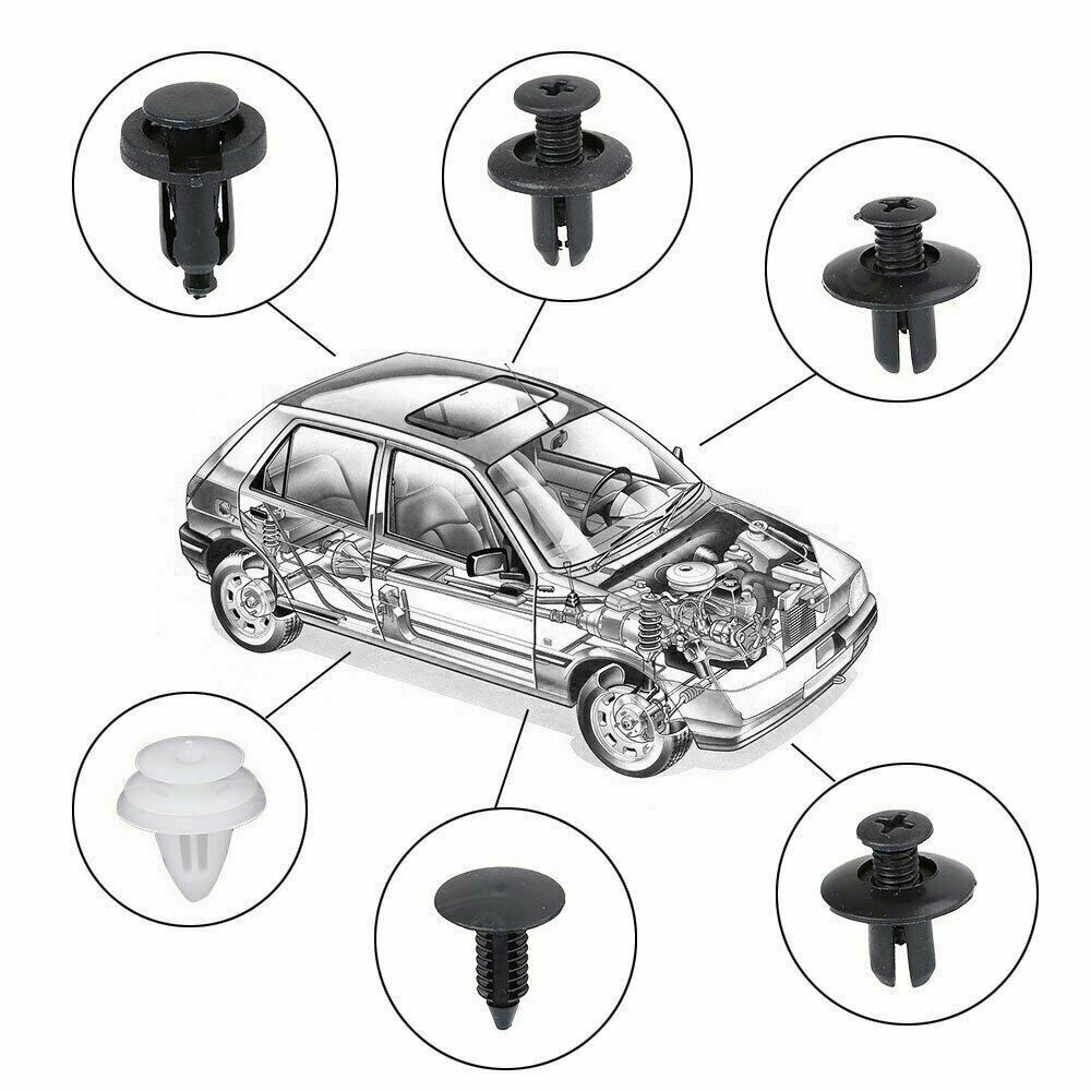Car Bumper Body Parts Rivet Molding Retainer Push Pin Clip-Trim/Assortments Kit