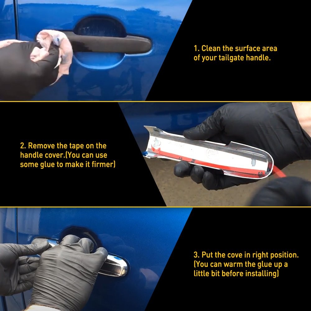 5* Door Handle Grab Trim Cover for 2007-2017 Jeep Wrangler JK Car Auto Parts New