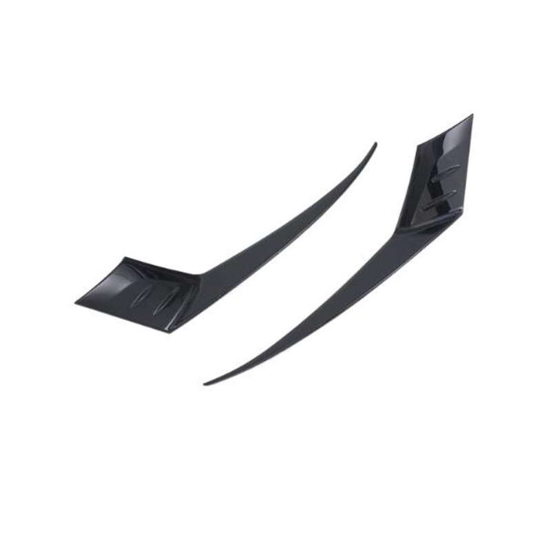 Glossy Black Front Headlight Eyebrow Cover Trim For Honda Accord 2023 2024 2025