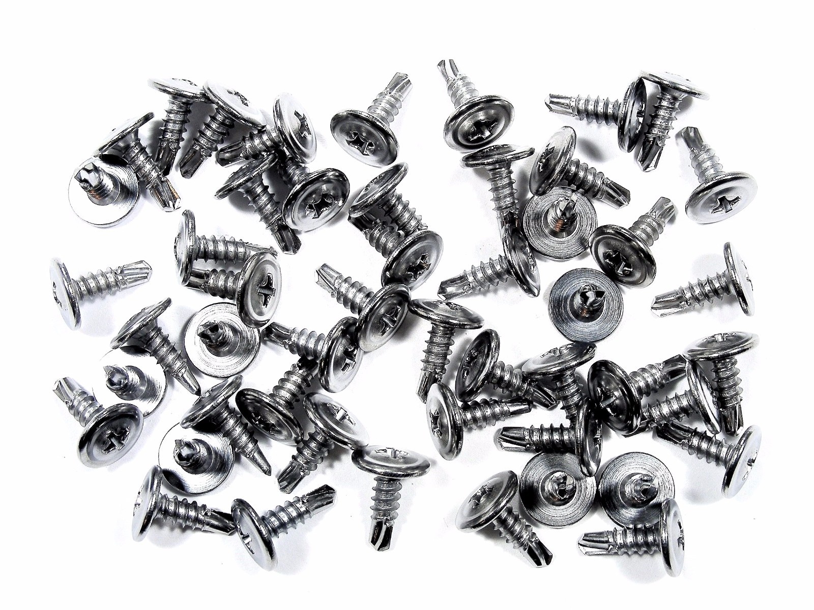 Ford Truck Chrome Self Tap Wheel Well Trim Molding Screws- 50 screws- #230F