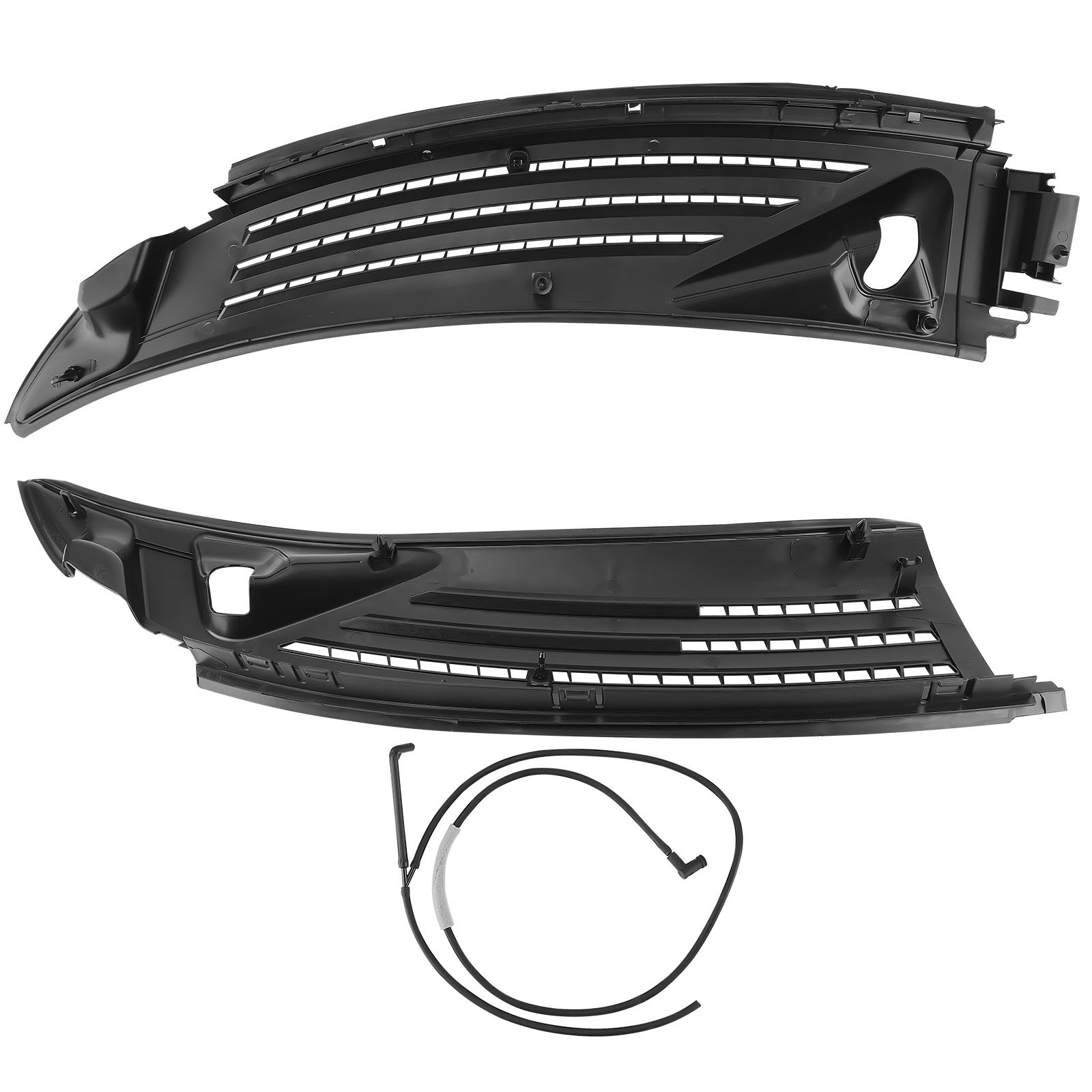 Front Cowl Panel Grille Vents Windshield Wiper Set w/Seals for 09~14 Ford F150