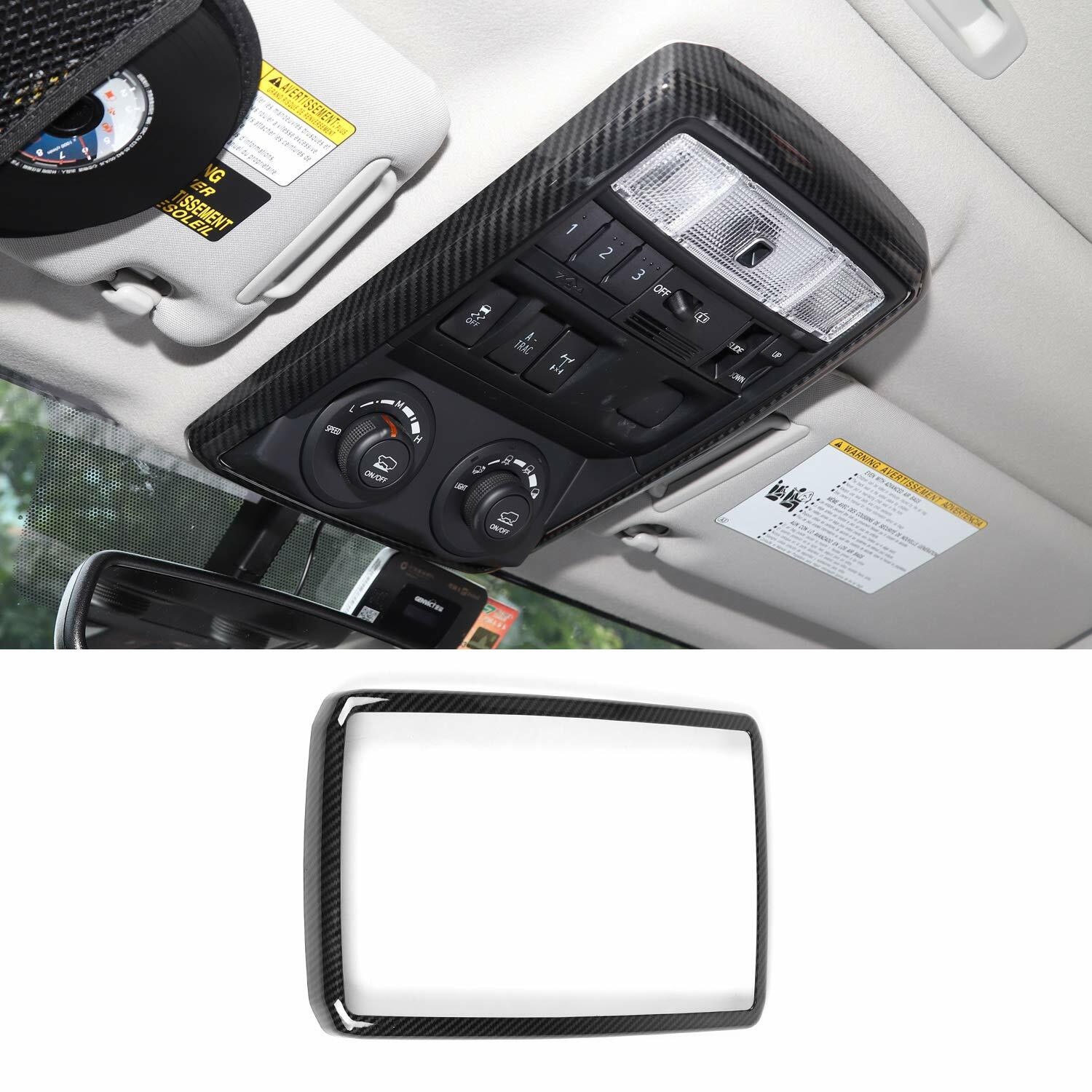 Roof Reading Light Frame Decor Cover Trim for 4Runner TRD 2010-2022 Carbon Fiber