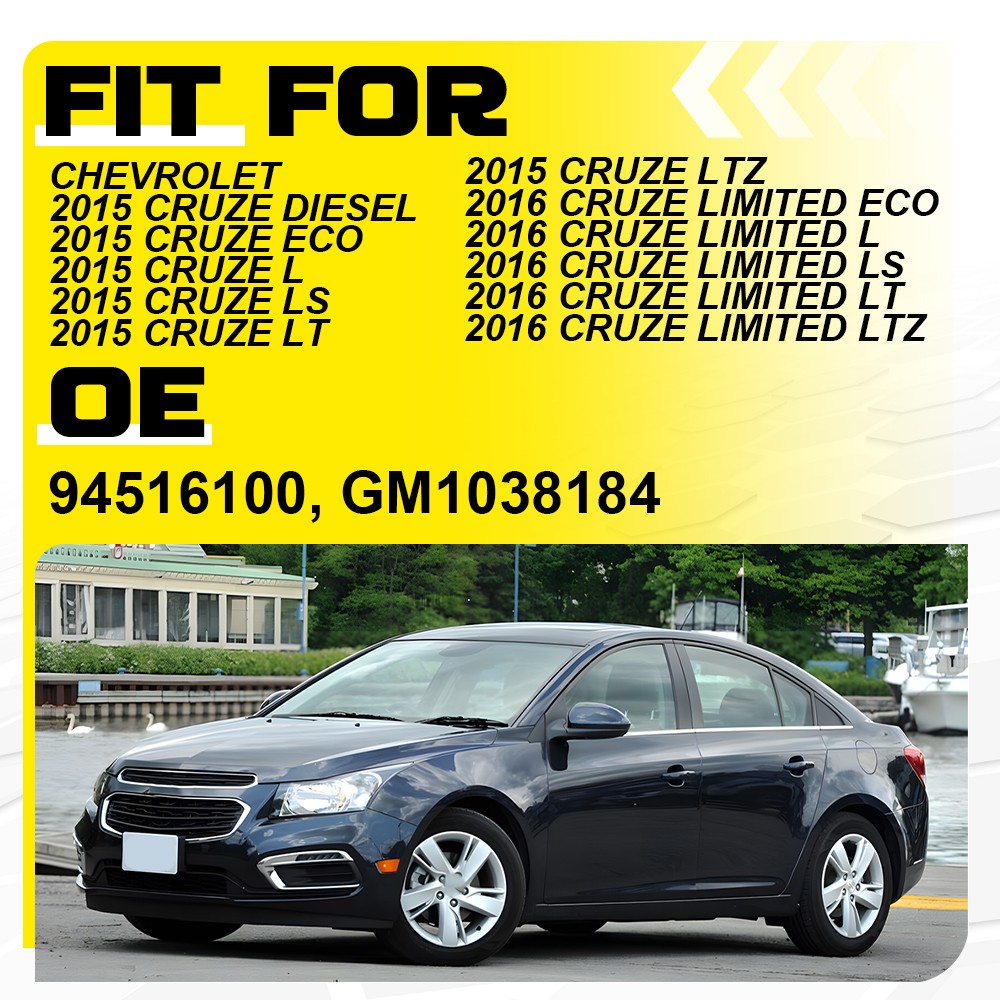 Bumper Mount Left Fog Lamp Cover For 2015 Chevrolet Cruze Full Lineup Gas Diesel