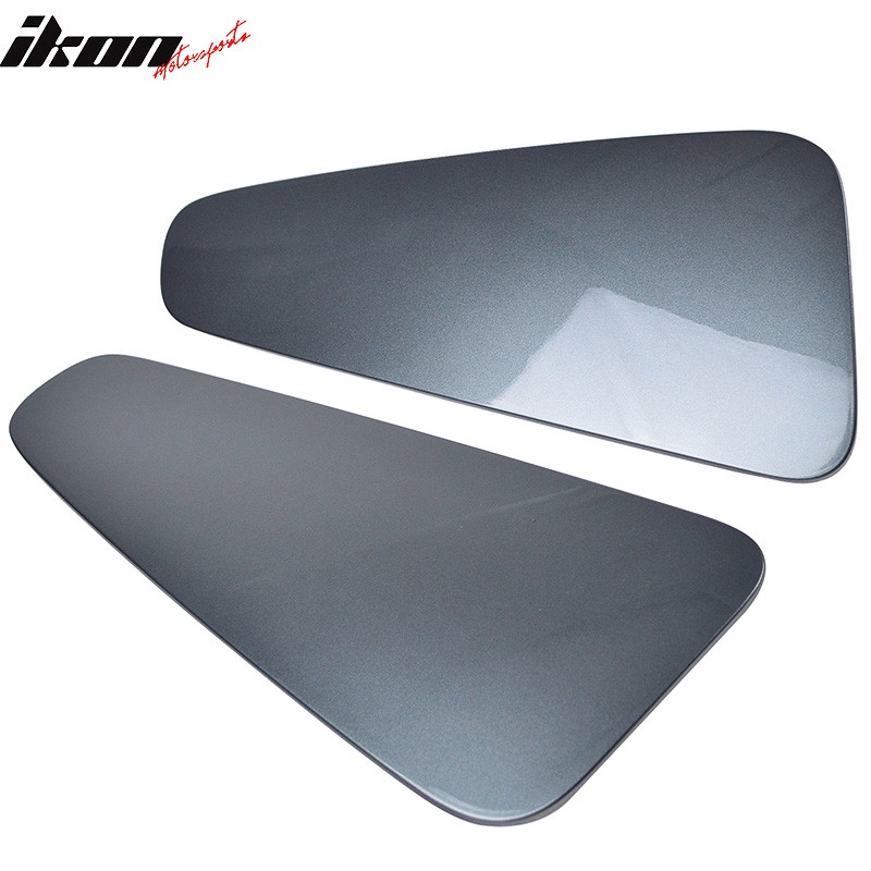 Clearance Sale Fit 10-14 Ford Mustang GT350 Style Window Louver Painted #UJ Gray