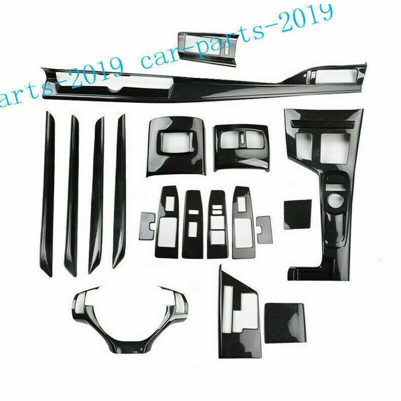 For LEXUS ES350 300h 2013-2015 Carbon Fiber Car interior Dash Trim Decor Kit Set