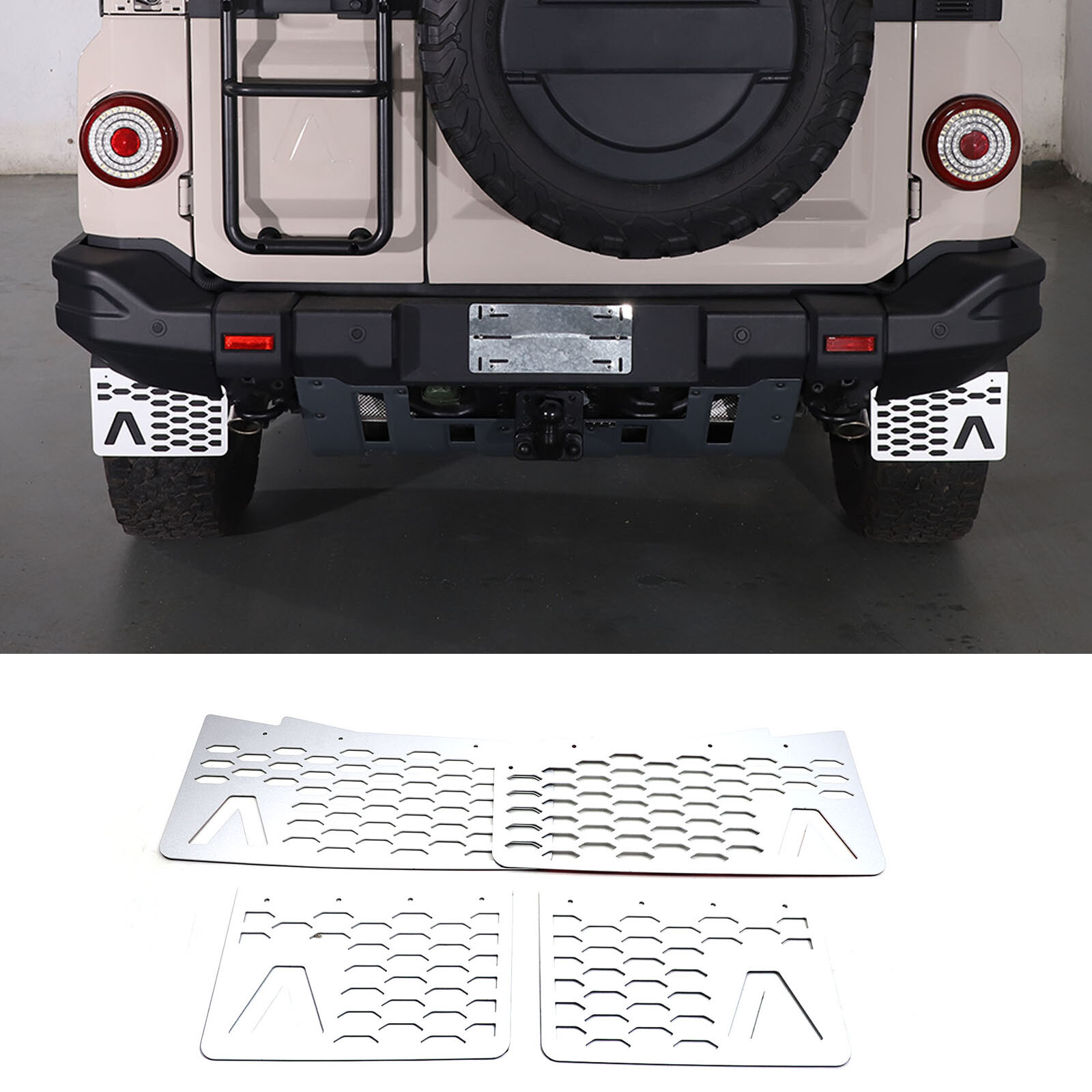 Aluminum alloy Mud Flaps Mudguard Fender Fit For Ineos Grenadier 2024-2027 4PCS