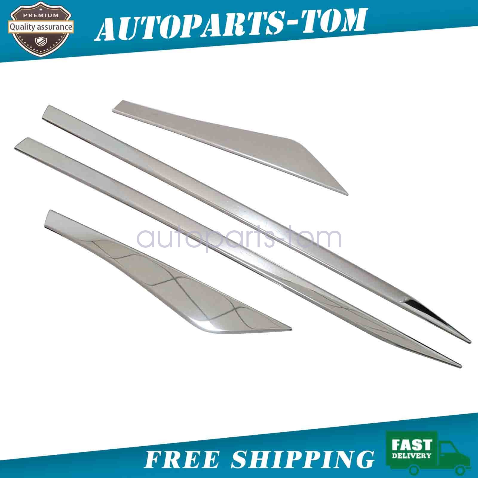 4x Fit NISSAN ROGUE/X-Trail 2021-2025 Door Side Body Molding Trim Cover Chrome