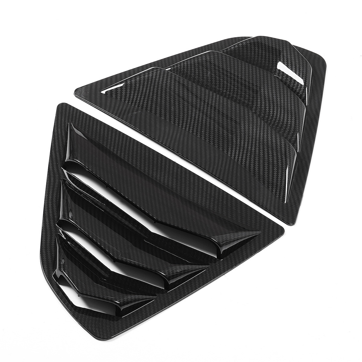 Carbon Style Rear Side Window Louver Cover for Toyota Camry 2018 2019 2020 2024