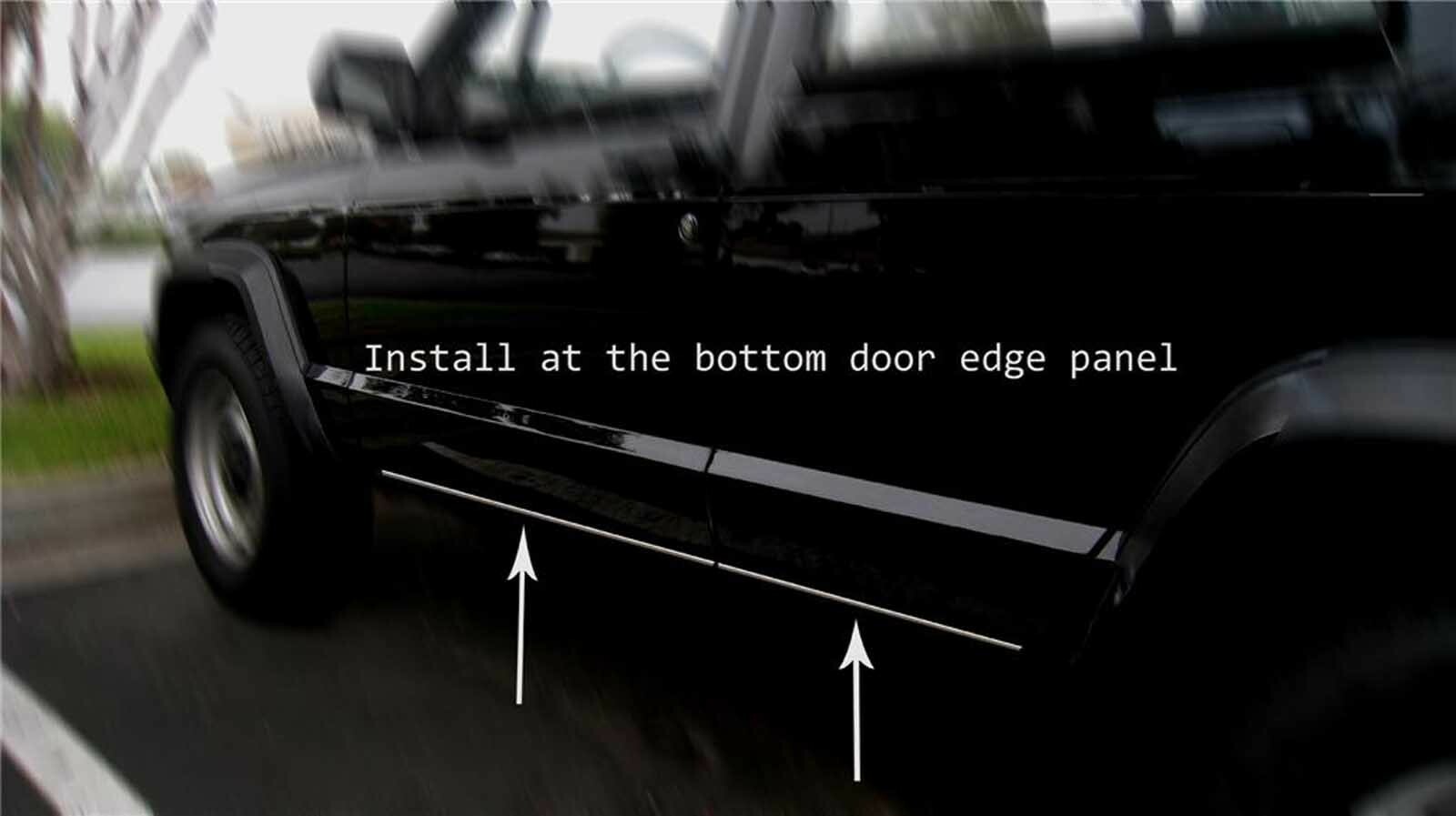 For chevy IMPALA Chrome Body Side Molding Trim Kit 2000 2001 2002 2003 2004 2005