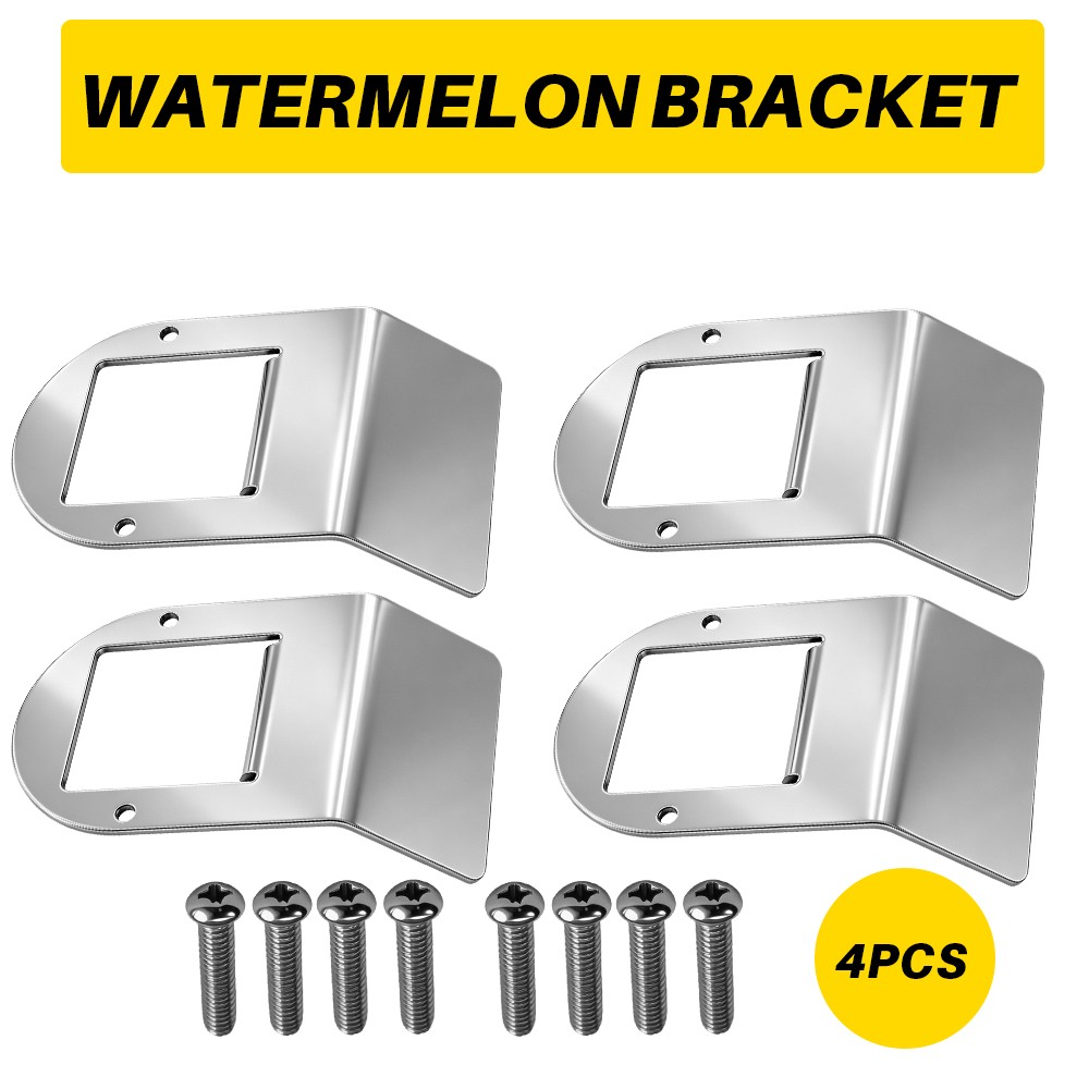 4-10x Universal Watermelon Light Adapter Mounting Bracket Silver Fit RV Trailer